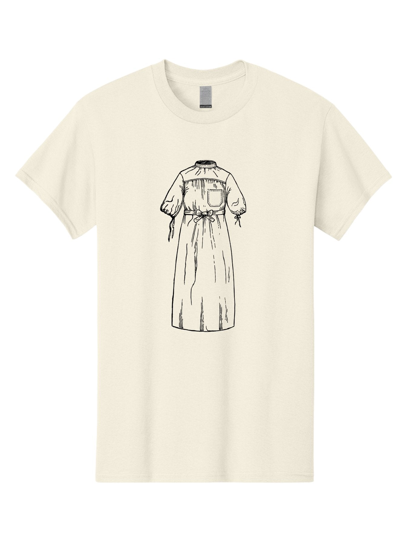 Long-Smock Men'S Graphic Tee, 100% Cotton, Comfortable Casual Summer Wear, Machine Washable, Simple Smock Design, High Neckline, Elastic Cuffs, Tie Belt, Utility Pocket, Practical Clothing, Vintage Fashion, Folk Style, Relaxed Fit, Aad629 12