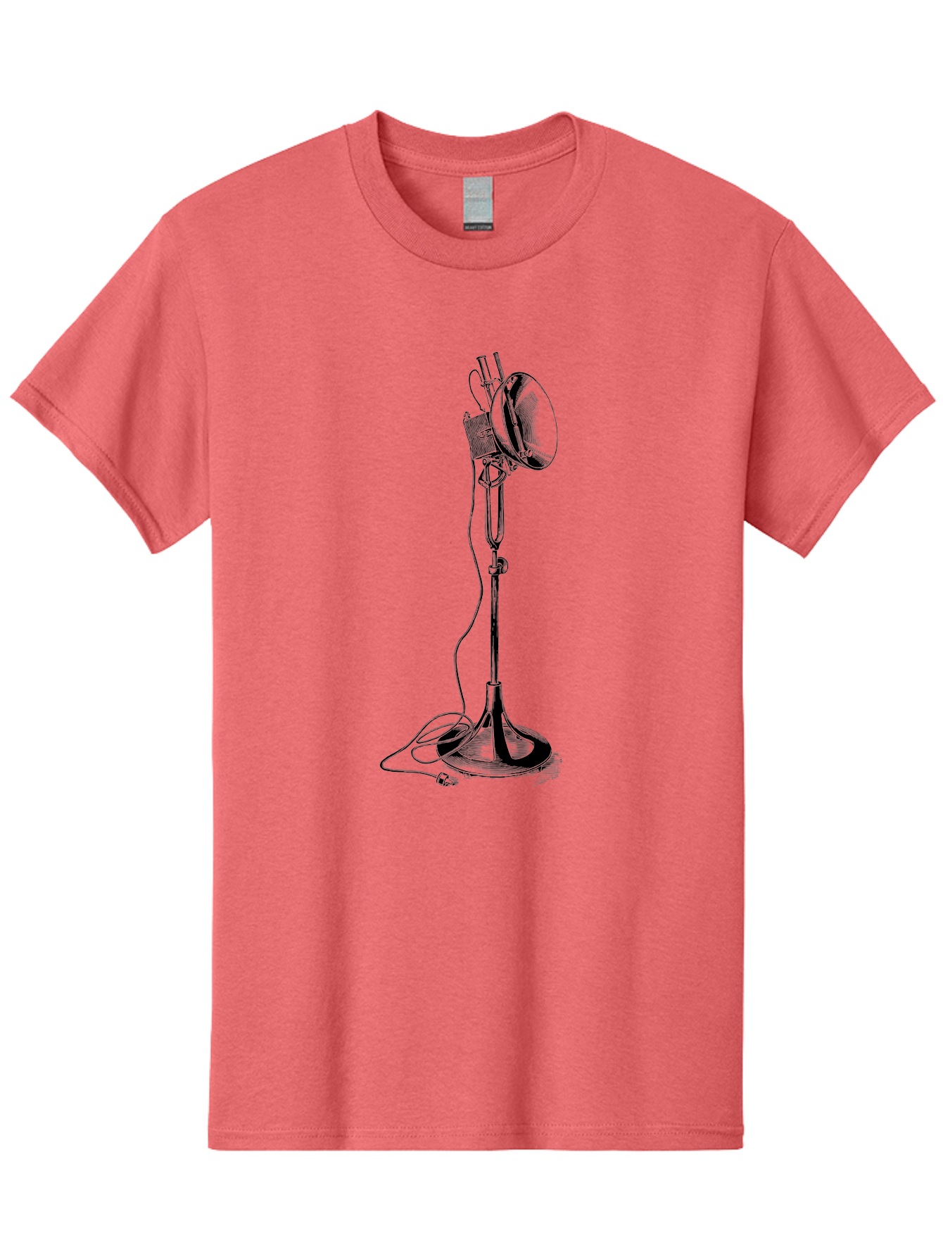 Microphone-Stand Men'S Graphic Tee, 100% Cotton, Comfortable Casual Summer Wear, Machine Washable, Studio Lighting, Photography Equipment, Adjustable Lamp, Cable Management, Professional Photography, Still Life Photography, High-Key Lighting, Aad635 13