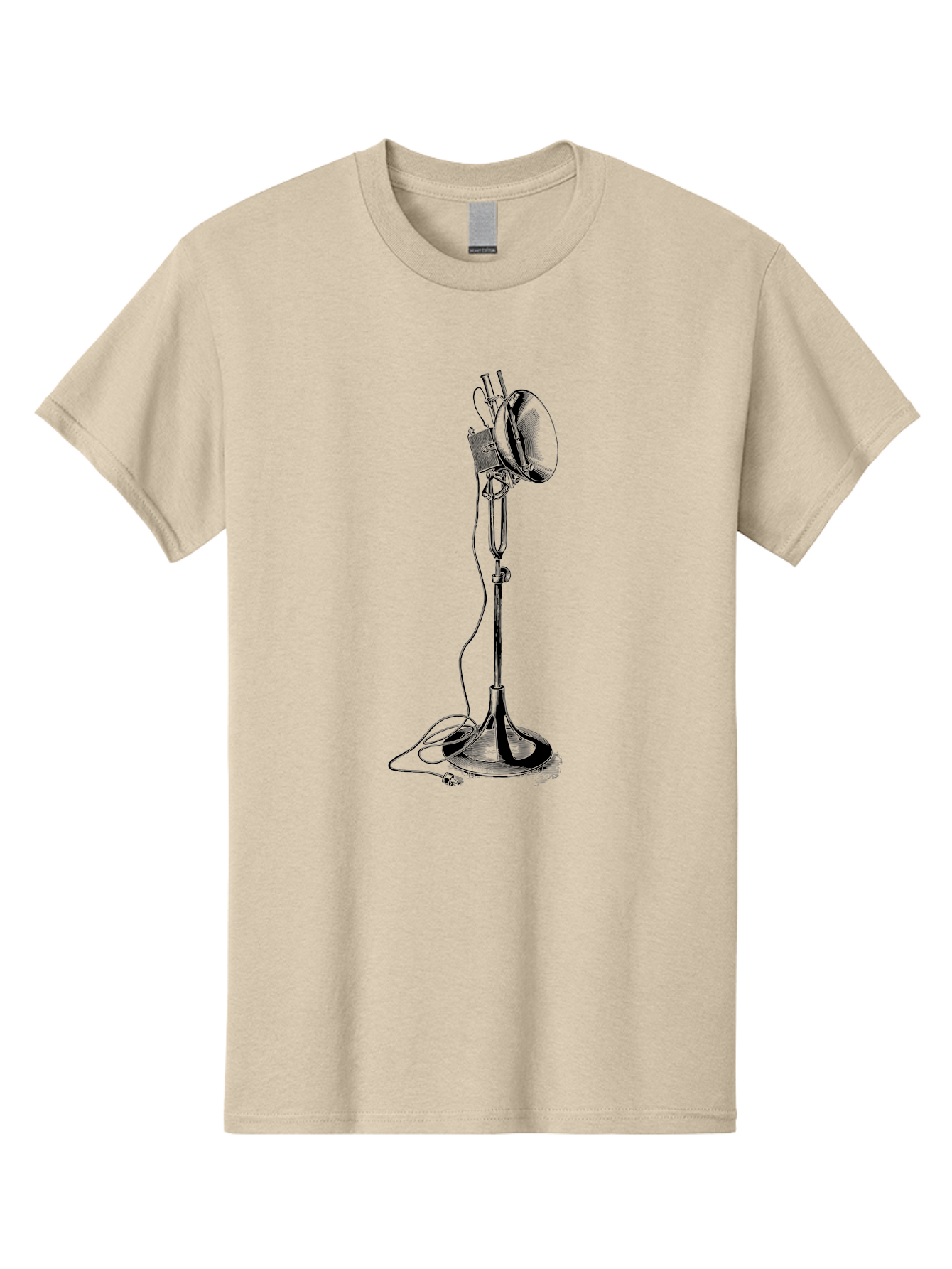 Microphone-Stand Men'S Graphic Tee, 100% Cotton, Comfortable Casual Summer Wear, Machine Washable, Studio Lighting, Photography Equipment, Adjustable Lamp, Cable Management, Professional Photography, Still Life Photography, High-Key Lighting, Aad635 27