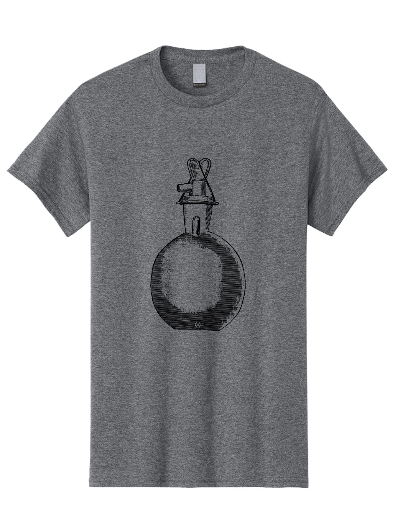 Molotov-Cocktail Men'S Graphic Tee, 100% Cotton, Comfortable Casual Summer Wear, Machine Washable, Potion Bottle, Vintage Apothecary, Fantasy Art, Mystical Elixir, Magical Concoction, Hand-Drawn Illustration, Sketch Art, Retro Style Aad637 8