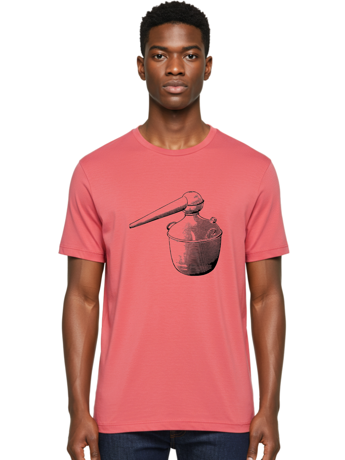 Neti-Pot Men'S Graphic Tee, 100% Cotton, Comfortable Casual Summer Wear, Machine Washable, Manual Grinder, Coffee Grinder, Spice Grinder, Kitchen Tool, Vintage Design, Manual Operation, Hand-Crank, Grinding Mechanism Aad638 10