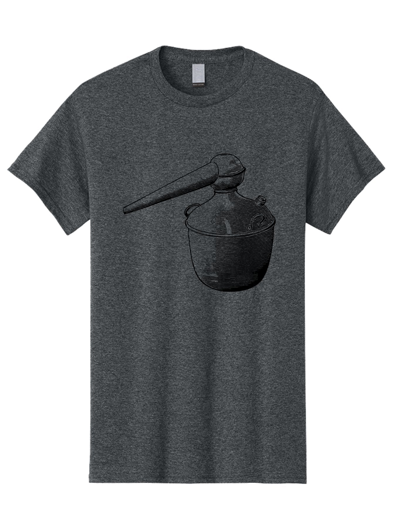 Neti-Pot Men'S Graphic Tee, 100% Cotton, Comfortable Casual Summer Wear, Machine Washable, Manual Grinder, Coffee Grinder, Spice Grinder, Kitchen Tool, Vintage Design, Manual Operation, Hand-Crank, Grinding Mechanism Aad638 4