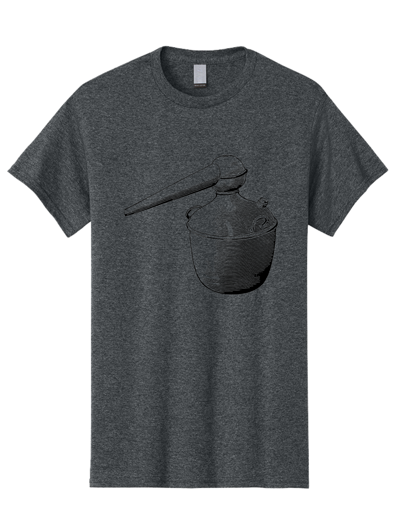 Neti-Pot Men'S Graphic Tee, 100% Cotton, Comfortable Casual Summer Wear, Machine Washable, Manual Grinder, Coffee Grinder, Spice Grinder, Kitchen Tool, Vintage Design, Manual Operation, Hand-Crank, Grinding Mechanism Aad638 23
