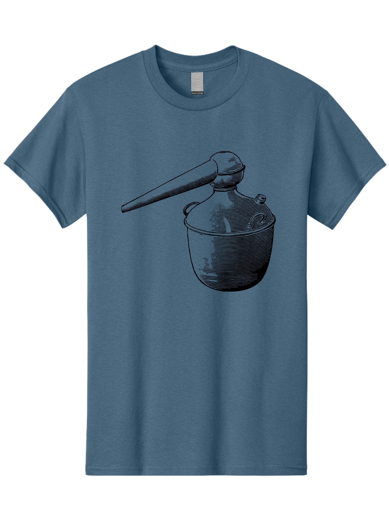 Neti-Pot Men'S Graphic Tee, 100% Cotton, Comfortable Casual Summer Wear, Machine Washable, Manual Grinder, Coffee Grinder, Spice Grinder, Kitchen Tool, Vintage Design, Manual Operation, Hand-Crank, Grinding Mechanism Aad638 6