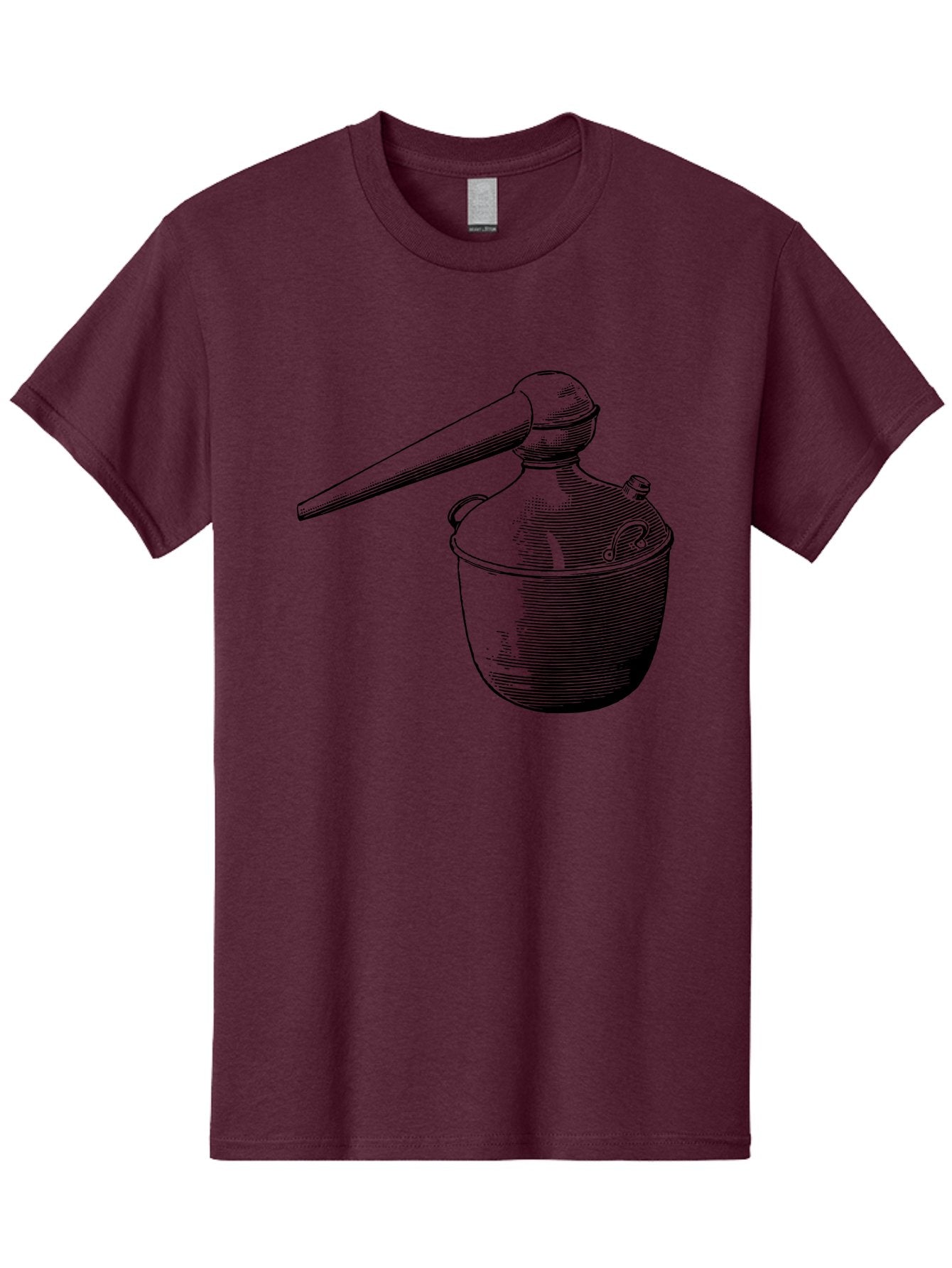 Neti-Pot Men'S Graphic Tee, 100% Cotton, Comfortable Casual Summer Wear, Machine Washable, Manual Grinder, Coffee Grinder, Spice Grinder, Kitchen Tool, Vintage Design, Manual Operation, Hand-Crank, Grinding Mechanism Aad638 5