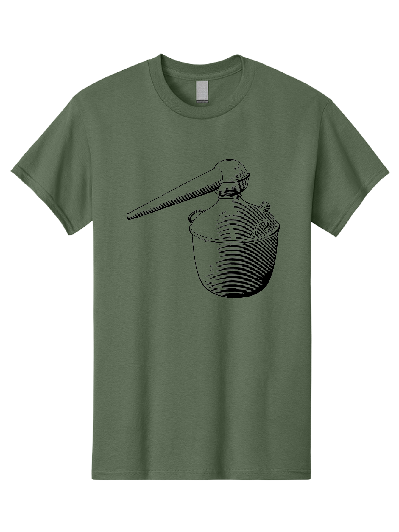 Neti-Pot Men'S Graphic Tee, 100% Cotton, Comfortable Casual Summer Wear, Machine Washable, Manual Grinder, Coffee Grinder, Spice Grinder, Kitchen Tool, Vintage Design, Manual Operation, Hand-Crank, Grinding Mechanism Aad638 19