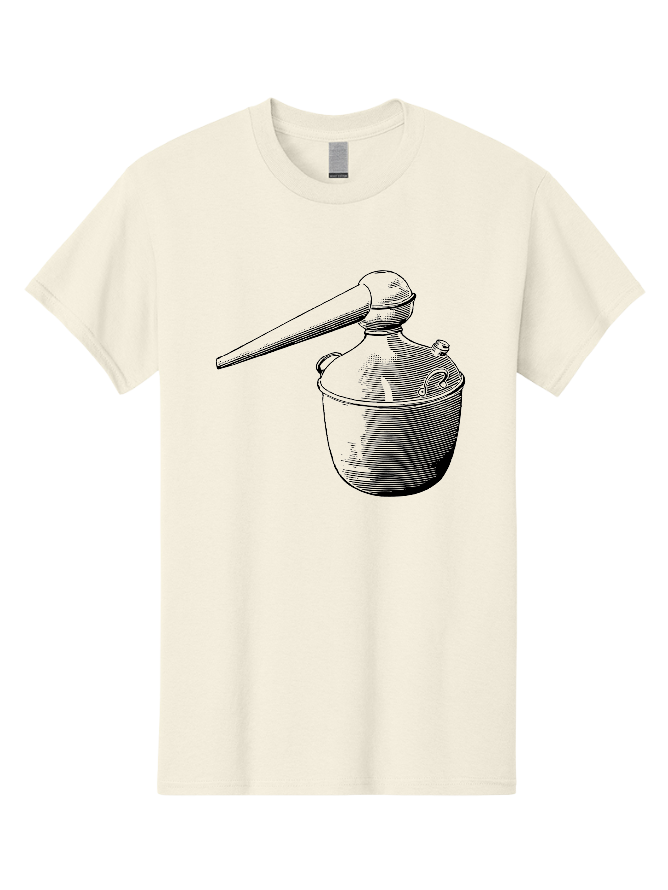Neti-Pot Men'S Graphic Tee, 100% Cotton, Comfortable Casual Summer Wear, Machine Washable, Manual Grinder, Coffee Grinder, Spice Grinder, Kitchen Tool, Vintage Design, Manual Operation, Hand-Crank, Grinding Mechanism Aad638 25