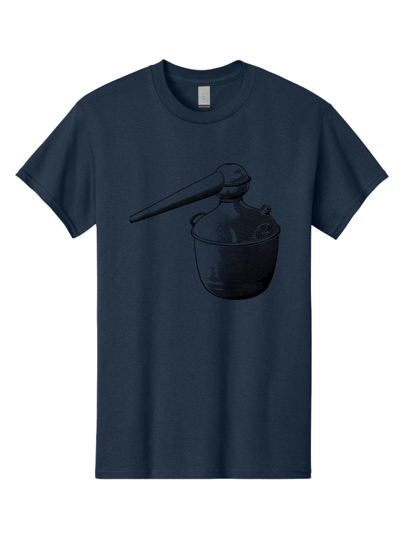 Neti-Pot Men'S Graphic Tee, 100% Cotton, Comfortable Casual Summer Wear, Machine Washable, Manual Grinder, Coffee Grinder, Spice Grinder, Kitchen Tool, Vintage Design, Manual Operation, Hand-Crank, Grinding Mechanism Aad638 8