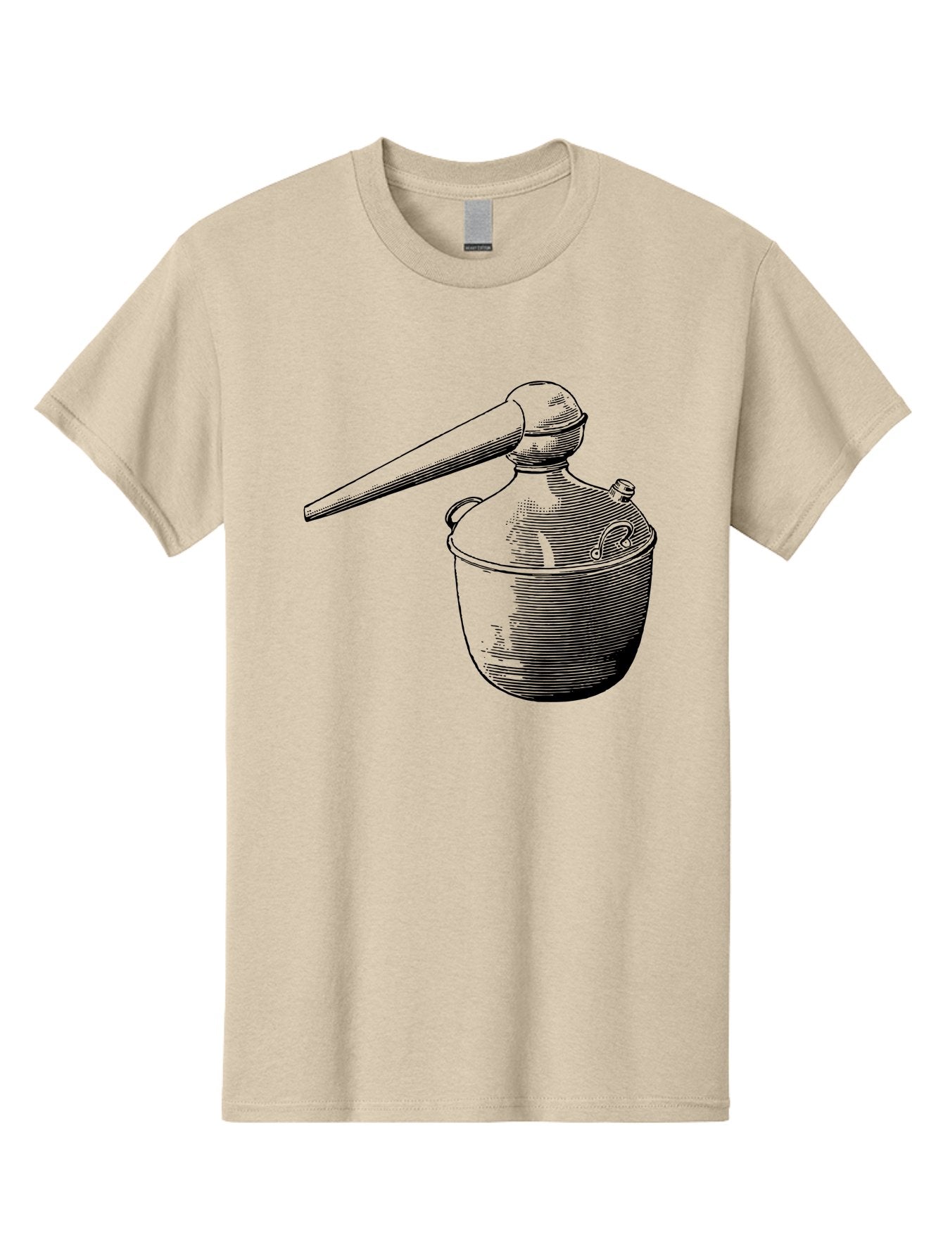 Neti-Pot Men'S Graphic Tee, 100% Cotton, Comfortable Casual Summer Wear, Machine Washable, Manual Grinder, Coffee Grinder, Spice Grinder, Kitchen Tool, Vintage Design, Manual Operation, Hand-Crank, Grinding Mechanism Aad638 15
