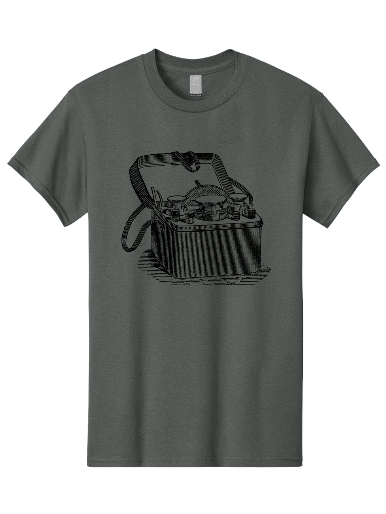 Picnic-Basket Men'S Graphic Tee, 100% Cotton, Comfortable Casual Summer Wear, Machine Washable, Picnic Basket, Outdoor Dining, Al Fresco, Picnic Essentials, Tableware, Dining Accessories, Vintage Picnic, Outdoor Entertaining, Picnic Setup Aad641 9