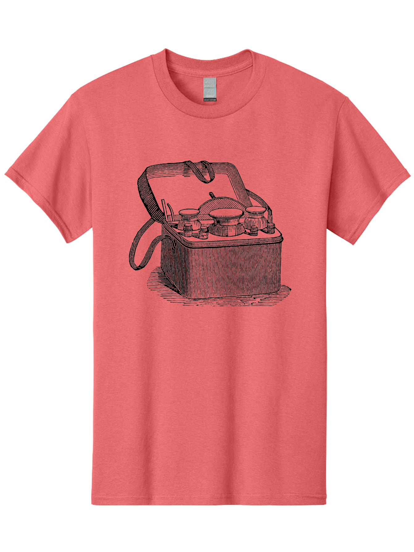 Picnic-Basket Men'S Graphic Tee, 100% Cotton, Comfortable Casual Summer Wear, Machine Washable, Picnic Basket, Outdoor Dining, Al Fresco, Picnic Essentials, Tableware, Dining Accessories, Vintage Picnic, Outdoor Entertaining, Picnic Setup Aad641 19