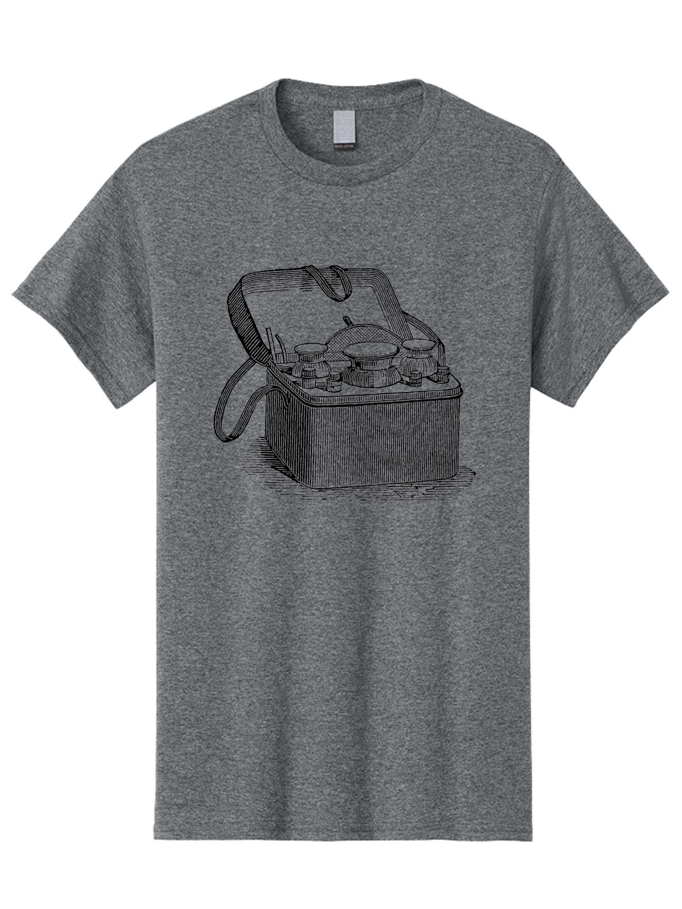 Picnic-Basket Men'S Graphic Tee, 100% Cotton, Comfortable Casual Summer Wear, Machine Washable, Picnic Basket, Outdoor Dining, Al Fresco, Picnic Essentials, Tableware, Dining Accessories, Vintage Picnic, Outdoor Entertaining, Picnic Setup Aad641 11