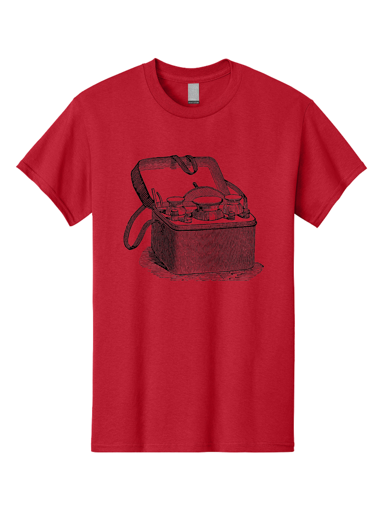 Picnic-Basket Men'S Graphic Tee, 100% Cotton, Comfortable Casual Summer Wear, Machine Washable, Picnic Basket, Outdoor Dining, Al Fresco, Picnic Essentials, Tableware, Dining Accessories, Vintage Picnic, Outdoor Entertaining, Picnic Setup Aad641 17