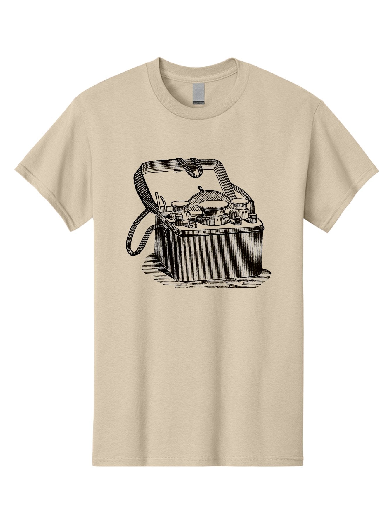 Picnic-Basket Men'S Graphic Tee, 100% Cotton, Comfortable Casual Summer Wear, Machine Washable, Picnic Basket, Outdoor Dining, Al Fresco, Picnic Essentials, Tableware, Dining Accessories, Vintage Picnic, Outdoor Entertaining, Picnic Setup Aad641 4