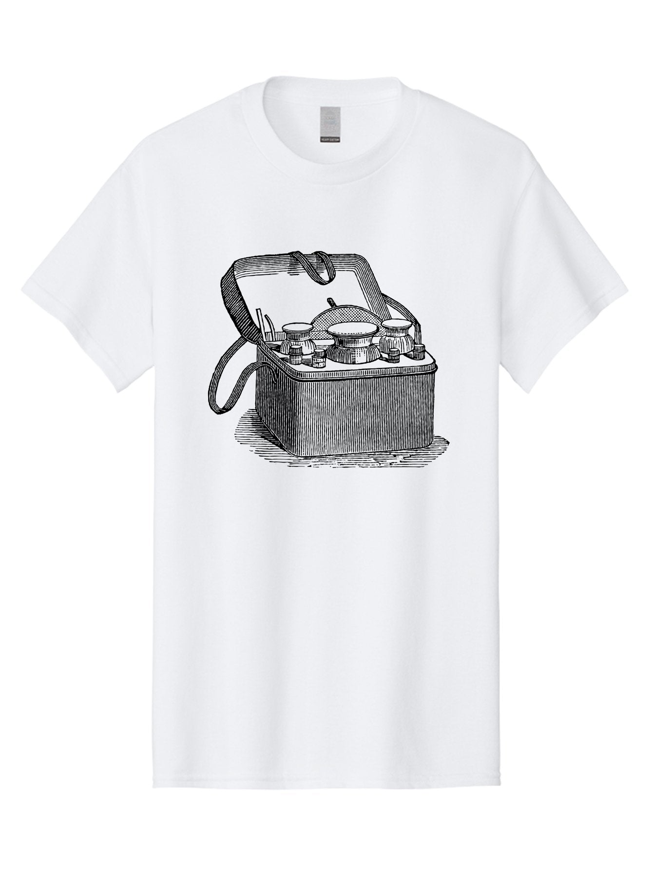 Picnic-Basket Men'S Graphic Tee, 100% Cotton, Comfortable Casual Summer Wear, Machine Washable, Picnic Basket, Outdoor Dining, Al Fresco, Picnic Essentials, Tableware, Dining Accessories, Vintage Picnic, Outdoor Entertaining, Picnic Setup Aad641 13