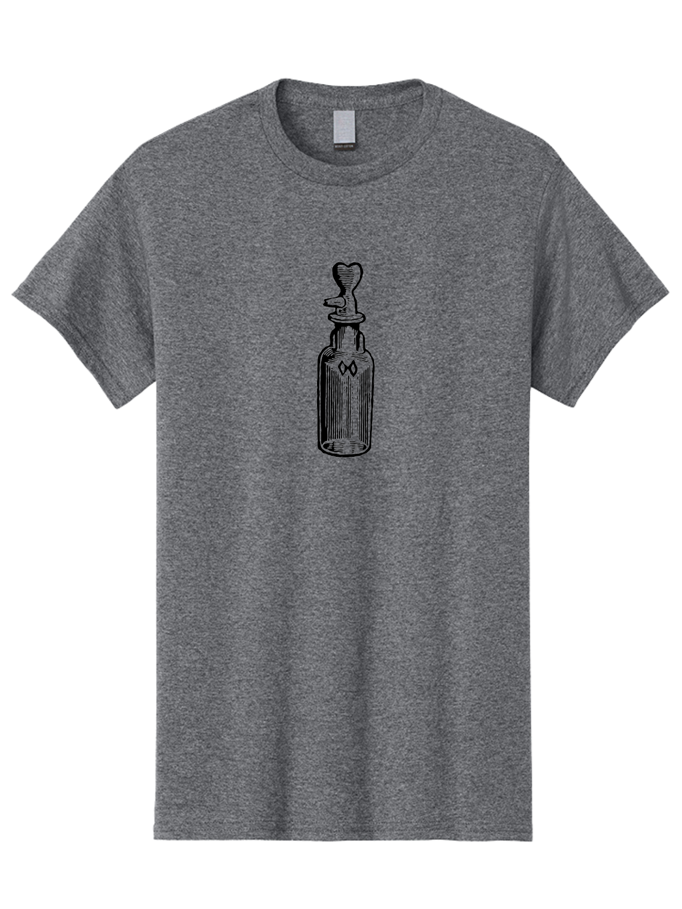 Potion-Bottle-1 Men'S Graphic Tee, 100% Cotton, Comfortable Casual Summer Wear, Machine Washable, Vintage Bottle, Love Potion, Mysterious Symbol, Heart-Shaped Stopper, Mystical Elixir, Apothecary Jar, Ancient Remedy, Magical Concoction, Aad644 11