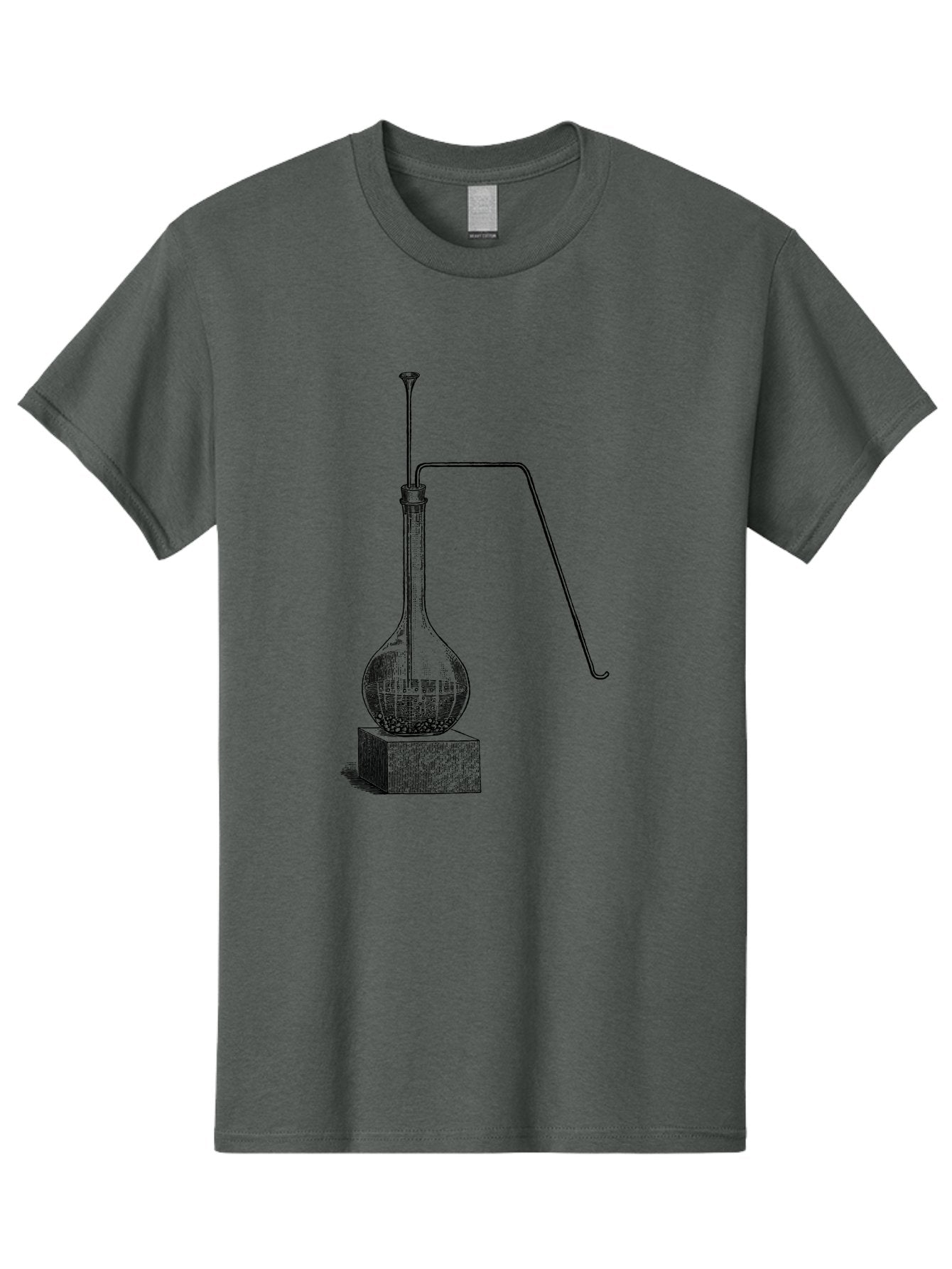 Retort-1 Men'S Graphic Tee, 100% Cotton, Comfortable Casual Summer Wear, Machine Washable, Laboratory Equipment, Scientific Glassware, Distillation Apparatus, Chemistry Experiment, Vintage Lab Setup, Scientific Illustration, Glass Flask, Aad646 4