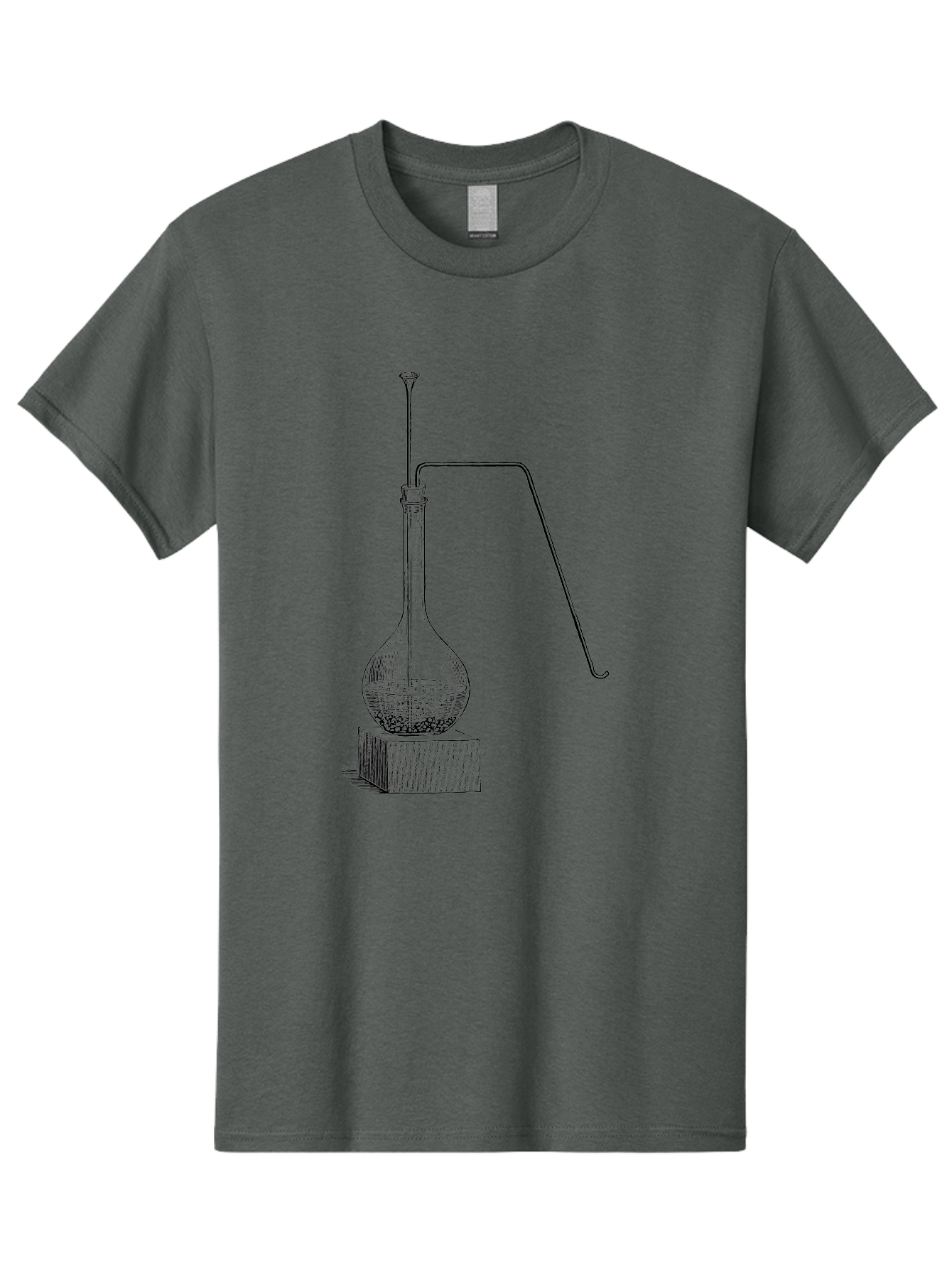 Retort-1 Men'S Graphic Tee, 100% Cotton, Comfortable Casual Summer Wear, Machine Washable, Laboratory Equipment, Scientific Glassware, Distillation Apparatus, Chemistry Experiment, Vintage Lab Setup, Scientific Illustration, Glass Flask, Aad646 23