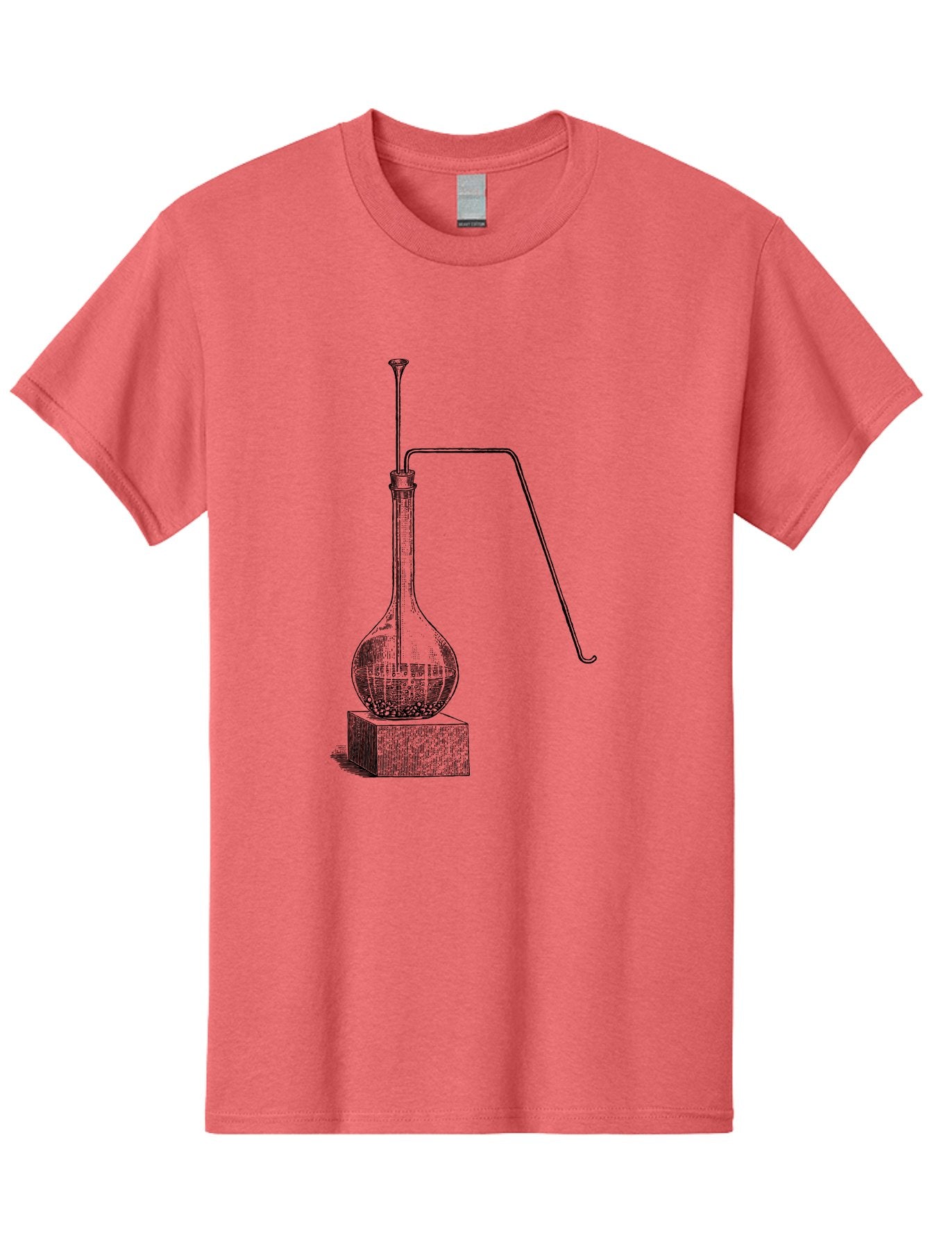 Retort-1 Men'S Graphic Tee, 100% Cotton, Comfortable Casual Summer Wear, Machine Washable, Laboratory Equipment, Scientific Glassware, Distillation Apparatus, Chemistry Experiment, Vintage Lab Setup, Scientific Illustration, Glass Flask, Aad646 14
