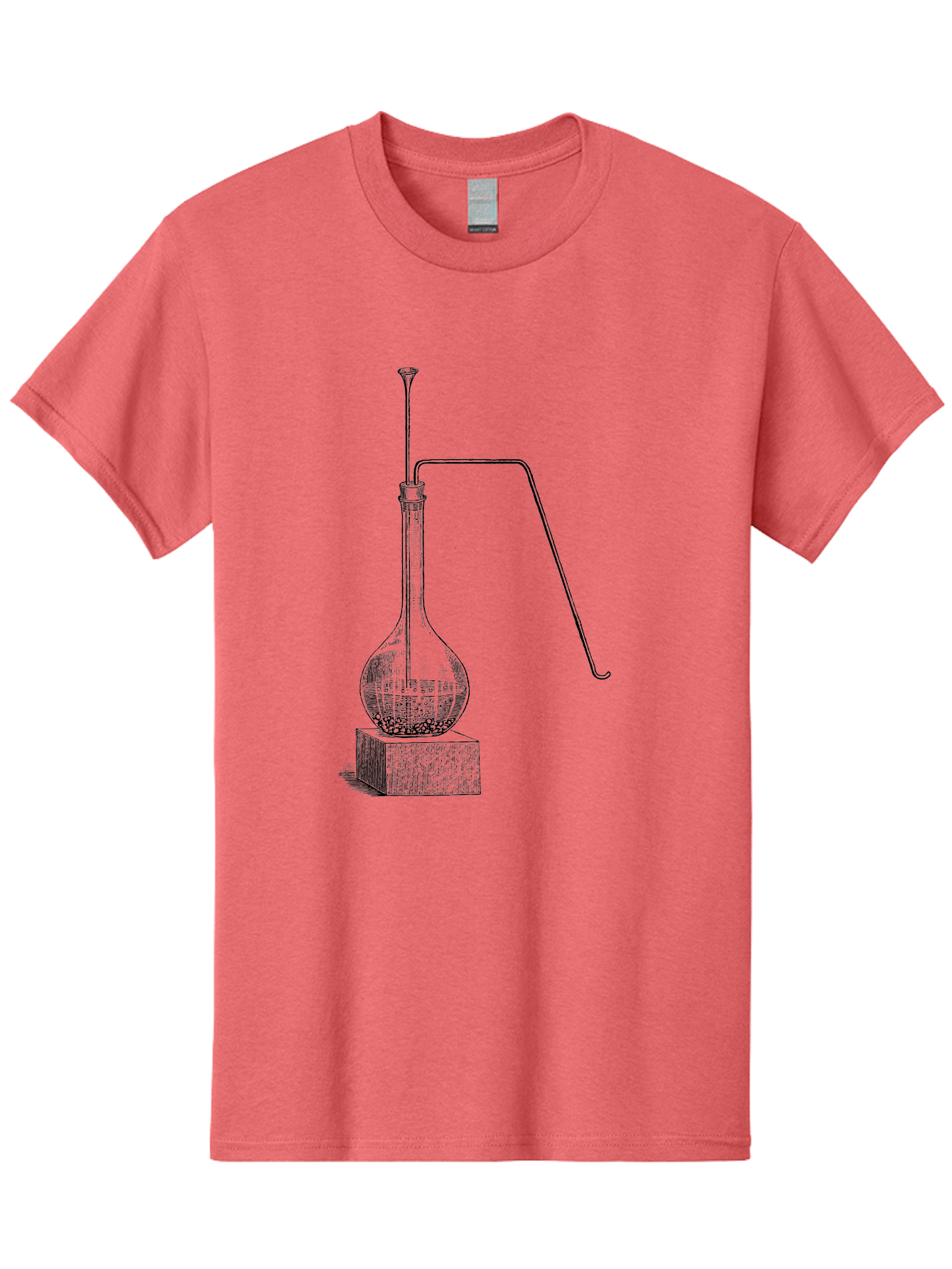 Retort-1 Men'S Graphic Tee, 100% Cotton, Comfortable Casual Summer Wear, Machine Washable, Laboratory Equipment, Scientific Glassware, Distillation Apparatus, Chemistry Experiment, Vintage Lab Setup, Scientific Illustration, Glass Flask, Aad646 3