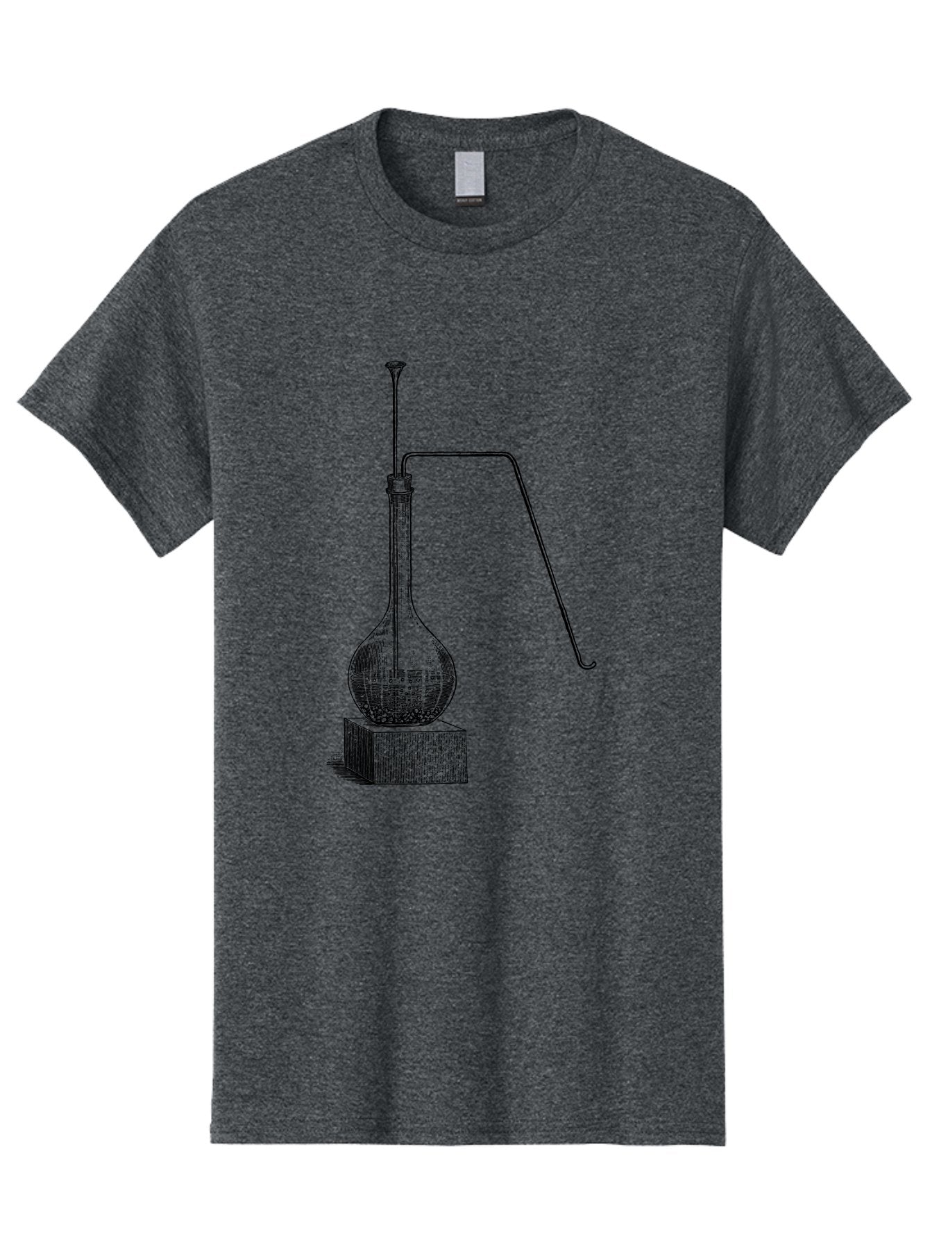 Retort-1 Men'S Graphic Tee, 100% Cotton, Comfortable Casual Summer Wear, Machine Washable, Laboratory Equipment, Scientific Glassware, Distillation Apparatus, Chemistry Experiment, Vintage Lab Setup, Scientific Illustration, Glass Flask, Aad646 8
