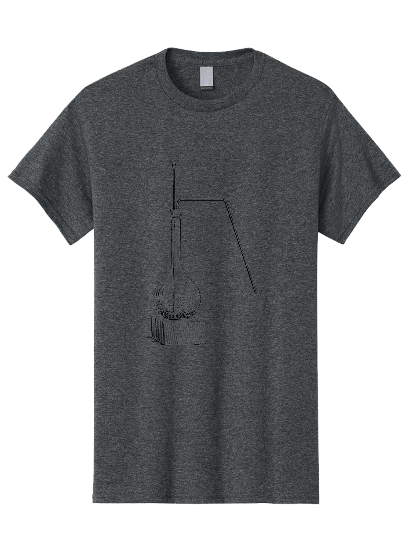 Retort-1 Men'S Graphic Tee, 100% Cotton, Comfortable Casual Summer Wear, Machine Washable, Laboratory Equipment, Scientific Glassware, Distillation Apparatus, Chemistry Experiment, Vintage Lab Setup, Scientific Illustration, Glass Flask, Aad646 11
