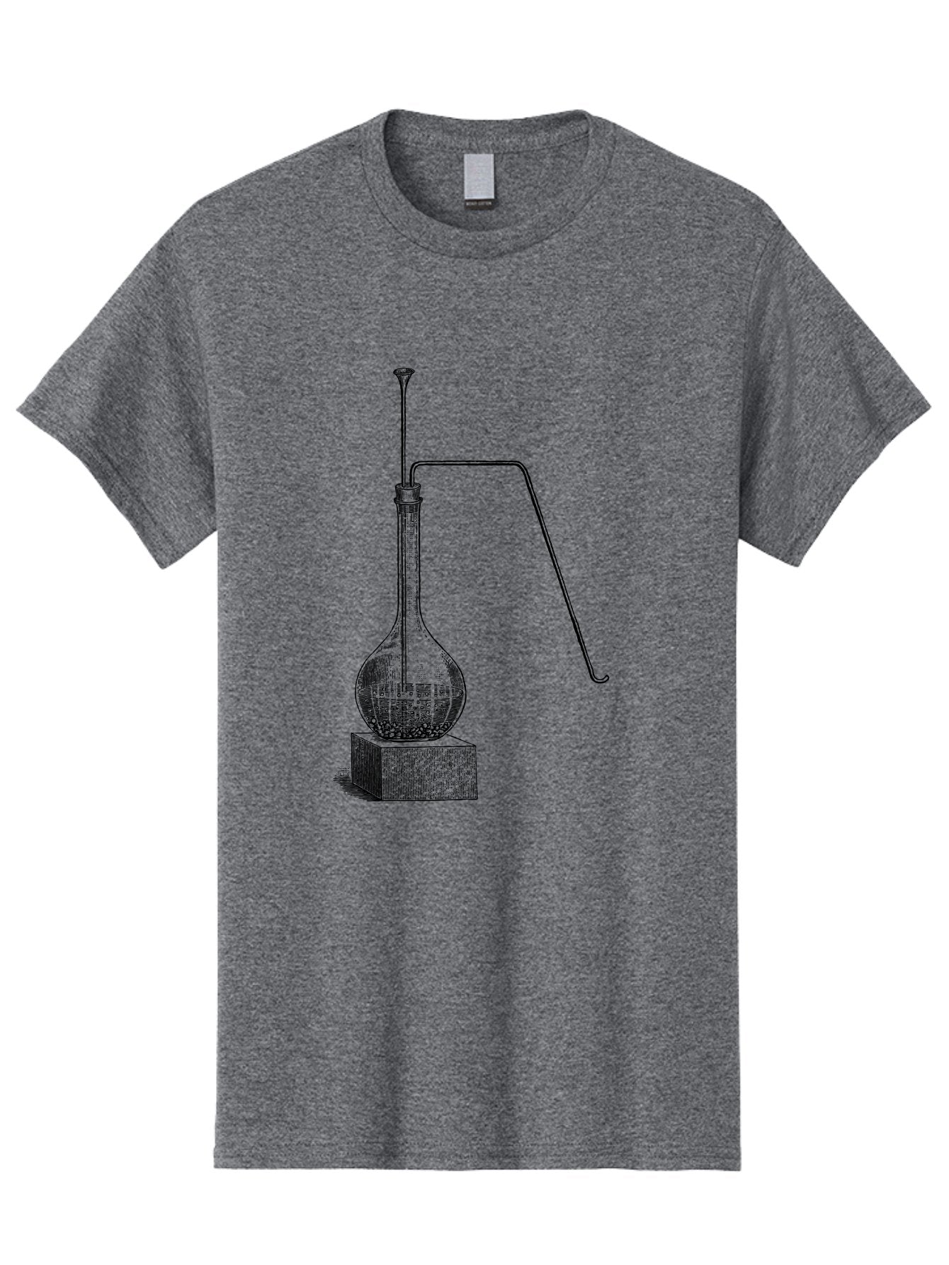 Retort-1 Men'S Graphic Tee, 100% Cotton, Comfortable Casual Summer Wear, Machine Washable, Laboratory Equipment, Scientific Glassware, Distillation Apparatus, Chemistry Experiment, Vintage Lab Setup, Scientific Illustration, Glass Flask, Aad646 6