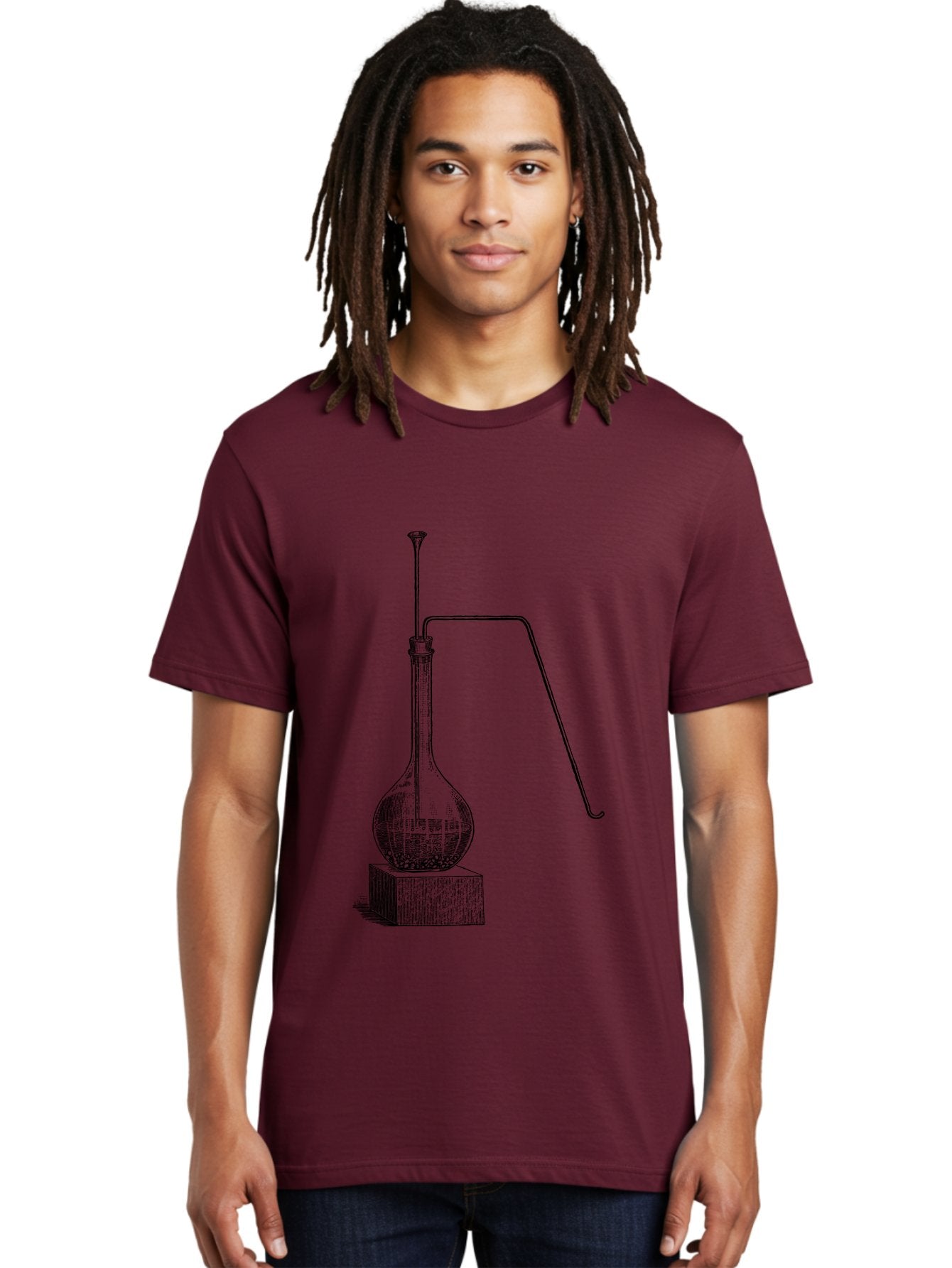 Retort-1 Men'S Graphic Tee, 100% Cotton, Comfortable Casual Summer Wear, Machine Washable, Laboratory Equipment, Scientific Glassware, Distillation Apparatus, Chemistry Experiment, Vintage Lab Setup, Scientific Illustration, Glass Flask, Aad646 28