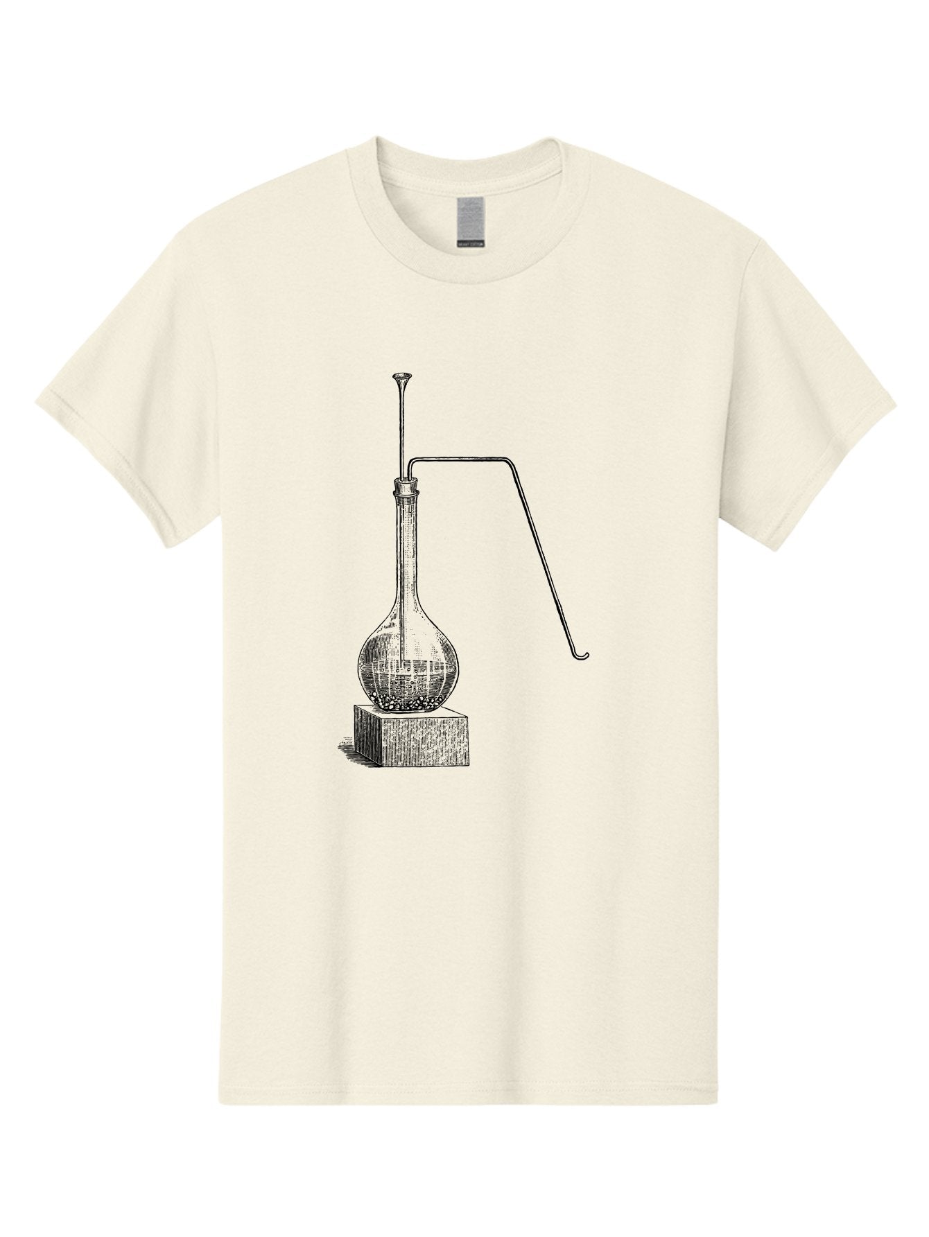 Retort-1 Men'S Graphic Tee, 100% Cotton, Comfortable Casual Summer Wear, Machine Washable, Laboratory Equipment, Scientific Glassware, Distillation Apparatus, Chemistry Experiment, Vintage Lab Setup, Scientific Illustration, Glass Flask, Aad646 10