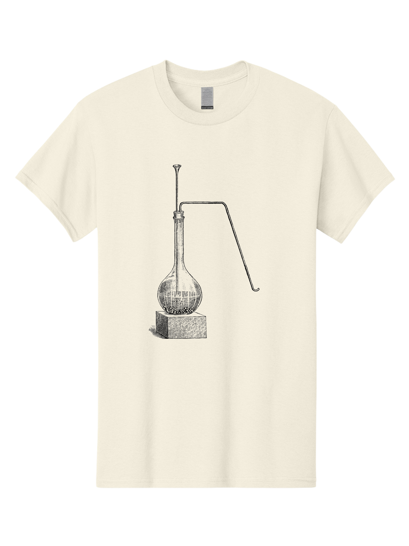 Retort-1 Men'S Graphic Tee, 100% Cotton, Comfortable Casual Summer Wear, Machine Washable, Laboratory Equipment, Scientific Glassware, Distillation Apparatus, Chemistry Experiment, Vintage Lab Setup, Scientific Illustration, Glass Flask, Aad646 27