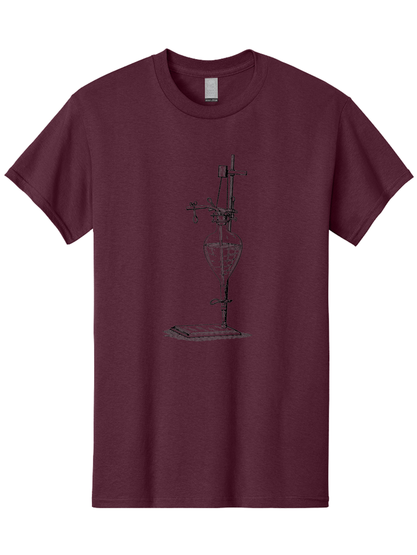 Separating-Funnel Men'S Graphic Tee, 100% Cotton, Comfortable Casual Summer Wear, Machine Washable, Laboratory Equipment, Scientific Apparatus, Separatory Funnel, Chemistry Lab, Distillation Process, Liquid Separation, Chemical Analysis Aad648 7