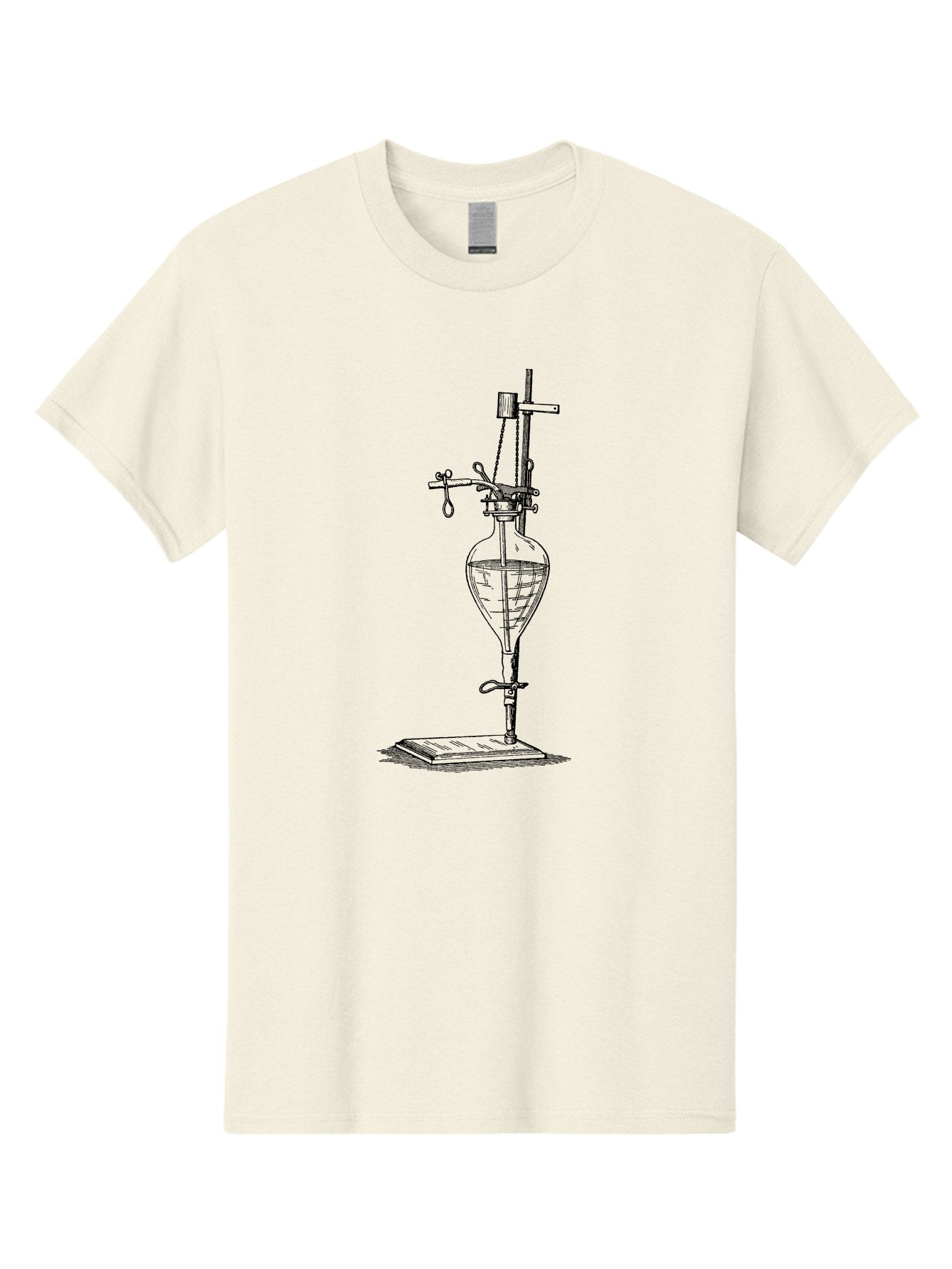 Separating-Funnel Men'S Graphic Tee, 100% Cotton, Comfortable Casual Summer Wear, Machine Washable, Laboratory Equipment, Scientific Apparatus, Separatory Funnel, Chemistry Lab, Distillation Process, Liquid Separation, Chemical Analysis Aad648 6