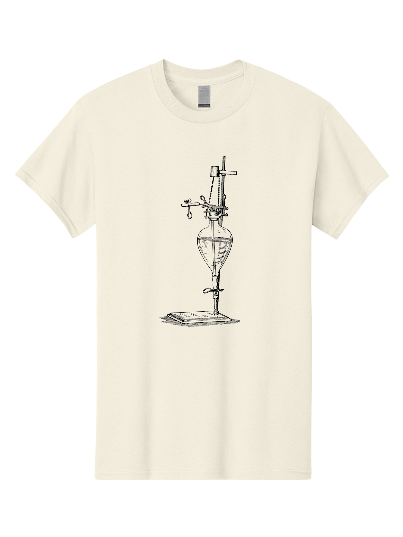 Separating-Funnel Men'S Graphic Tee, 100% Cotton, Comfortable Casual Summer Wear, Machine Washable, Laboratory Equipment, Scientific Apparatus, Separatory Funnel, Chemistry Lab, Distillation Process, Liquid Separation, Chemical Analysis Aad648 13