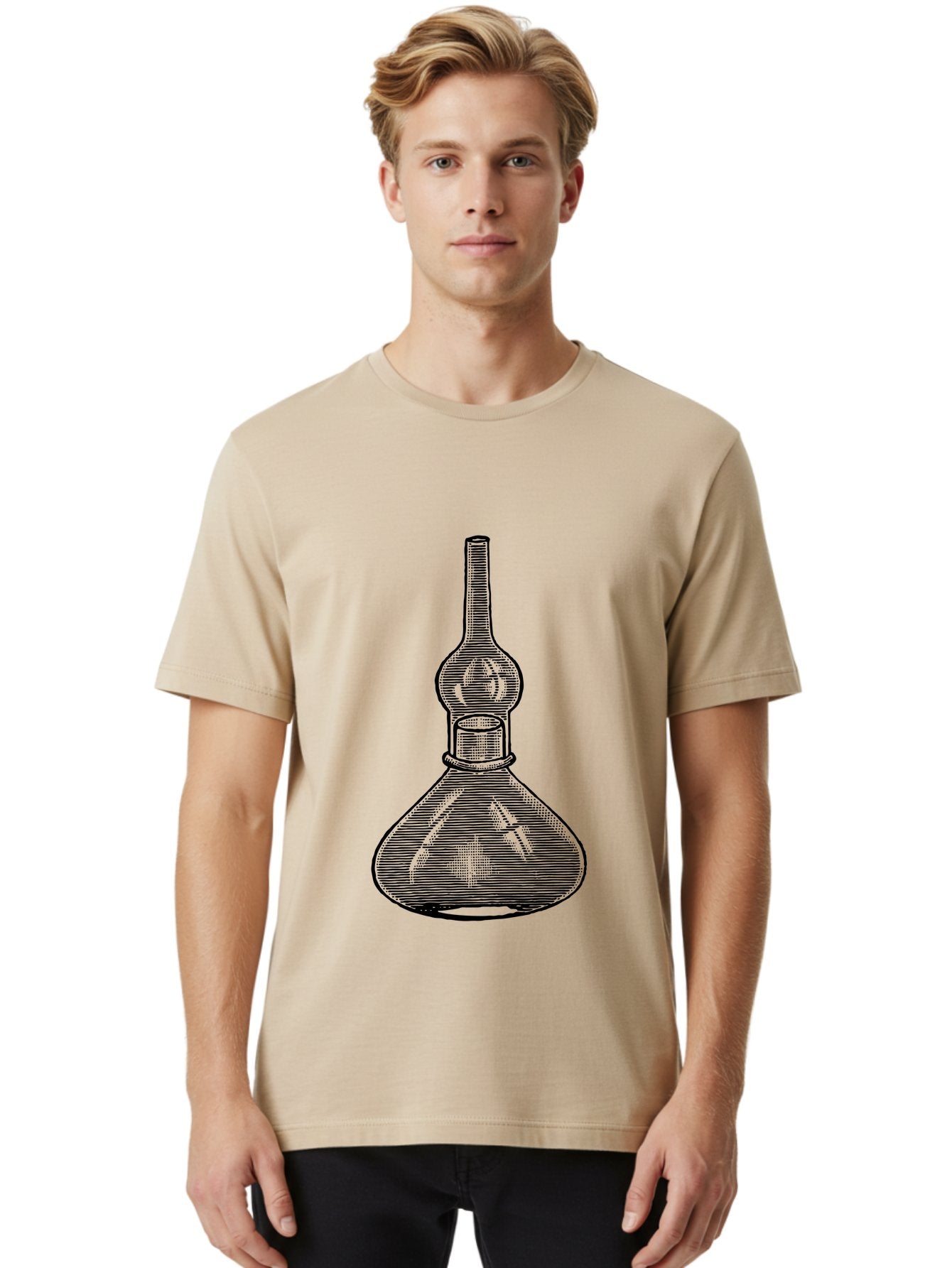 Separatory-Funnel Men'S Graphic Tee, 100% Cotton, Comfortable Casual Summer Wear, Machine Washable, Laboratory Equipment, Separatory Funnel, Glassware, Chemistry Lab, Scientific Tools, Experimental Apparatus, Chemical Separation Aad649 17