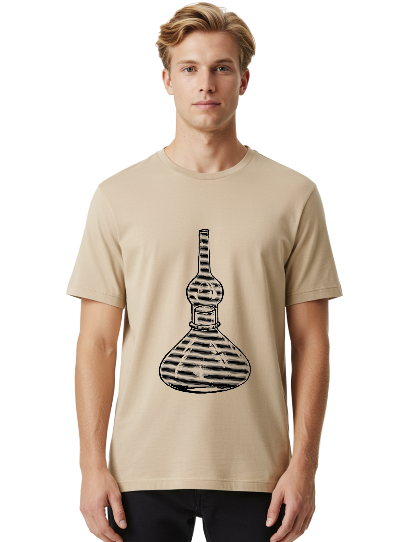 Separatory-Funnel Men'S Graphic Tee, 100% Cotton, Comfortable Casual Summer Wear, Machine Washable, Laboratory Equipment, Separatory Funnel, Glassware, Chemistry Lab, Scientific Tools, Experimental Apparatus, Chemical Separation Aad649 28