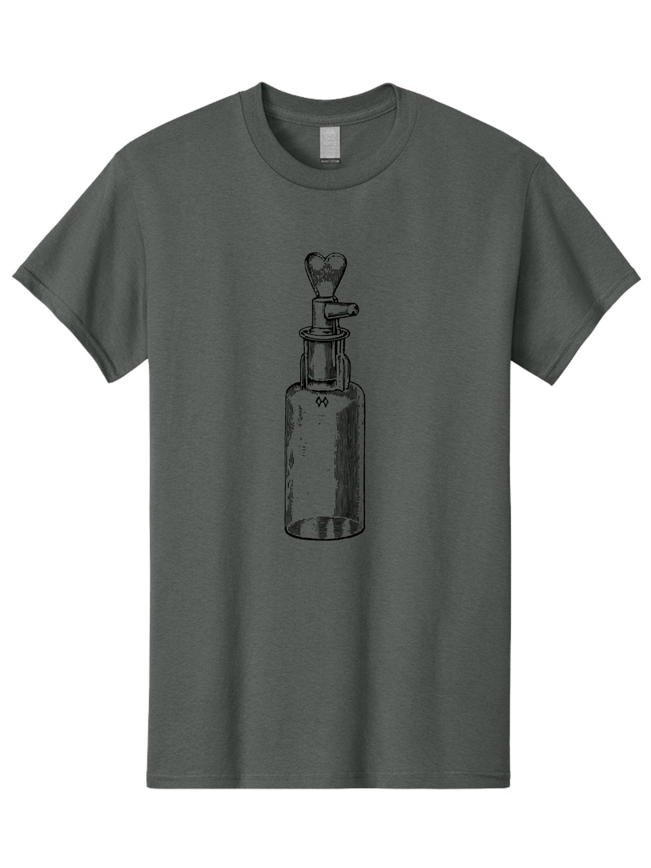 Soda-Syphon Men'S Graphic Tee, 100% Cotton, Comfortable Casual Summer Wear, Machine Washable, Vintage Soda Syphon, Antique Bottle, Heart-Shaped Top, Retro Kitchen Gadget, Nostalgic Design, Unique Collectible, Nostalgic Charm, Classic Decor Aad651 10
