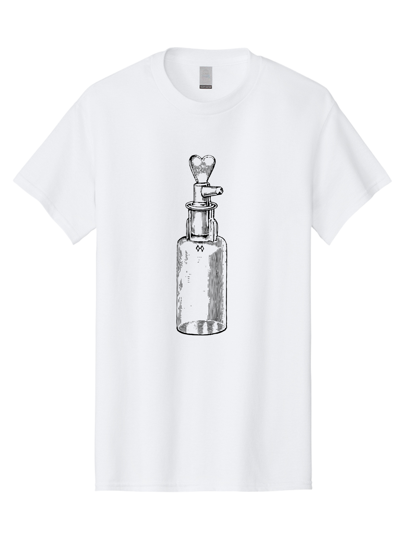 Soda-Syphon Men'S Graphic Tee, 100% Cotton, Comfortable Casual Summer Wear, Machine Washable, Vintage Soda Syphon, Antique Bottle, Heart-Shaped Top, Retro Kitchen Gadget, Nostalgic Design, Unique Collectible, Nostalgic Charm, Classic Decor Aad651 29