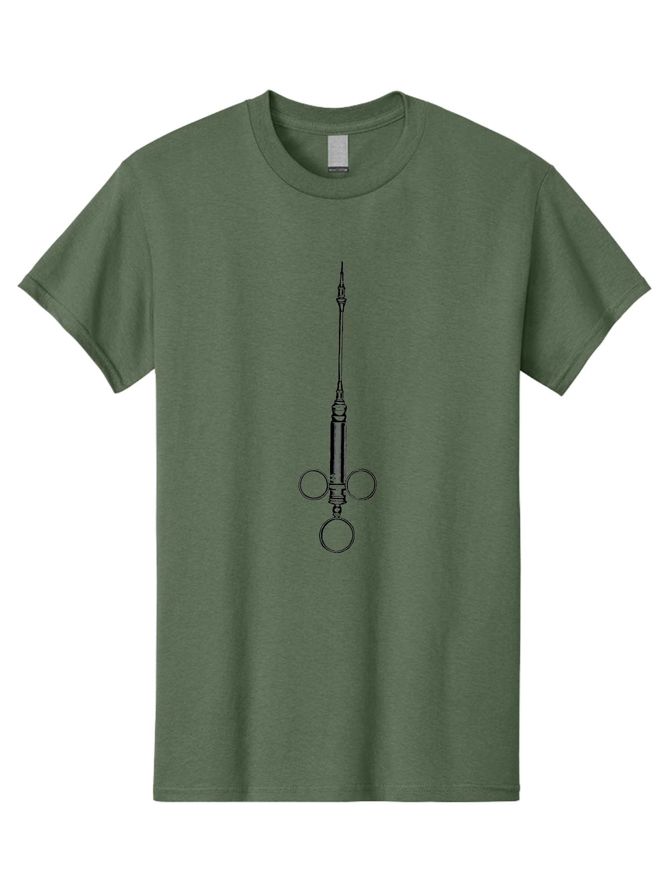 Syringe Men'S Graphic Tee, 100% Cotton, Comfortable Casual Summer Wear, Machine Washable, Medical Syringe, Medical Equipment, Healthcare Supplies, Injection Device, Vaccination Tool, Medical Illustration, Precise Medical Instrument Aad652 7