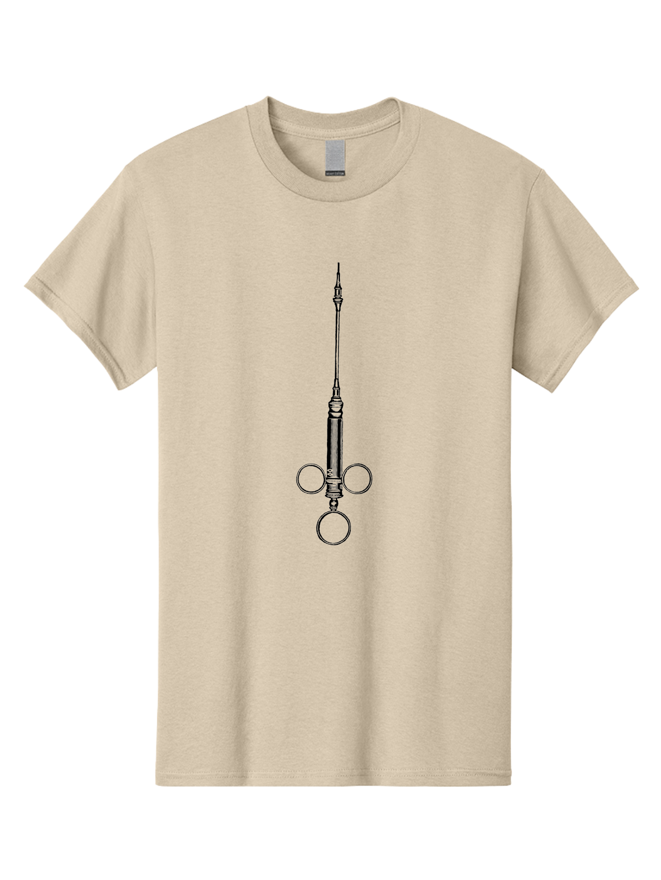 Syringe Men'S Graphic Tee, 100% Cotton, Comfortable Casual Summer Wear, Machine Washable, Medical Syringe, Medical Equipment, Healthcare Supplies, Injection Device, Vaccination Tool, Medical Illustration, Precise Medical Instrument Aad652 9