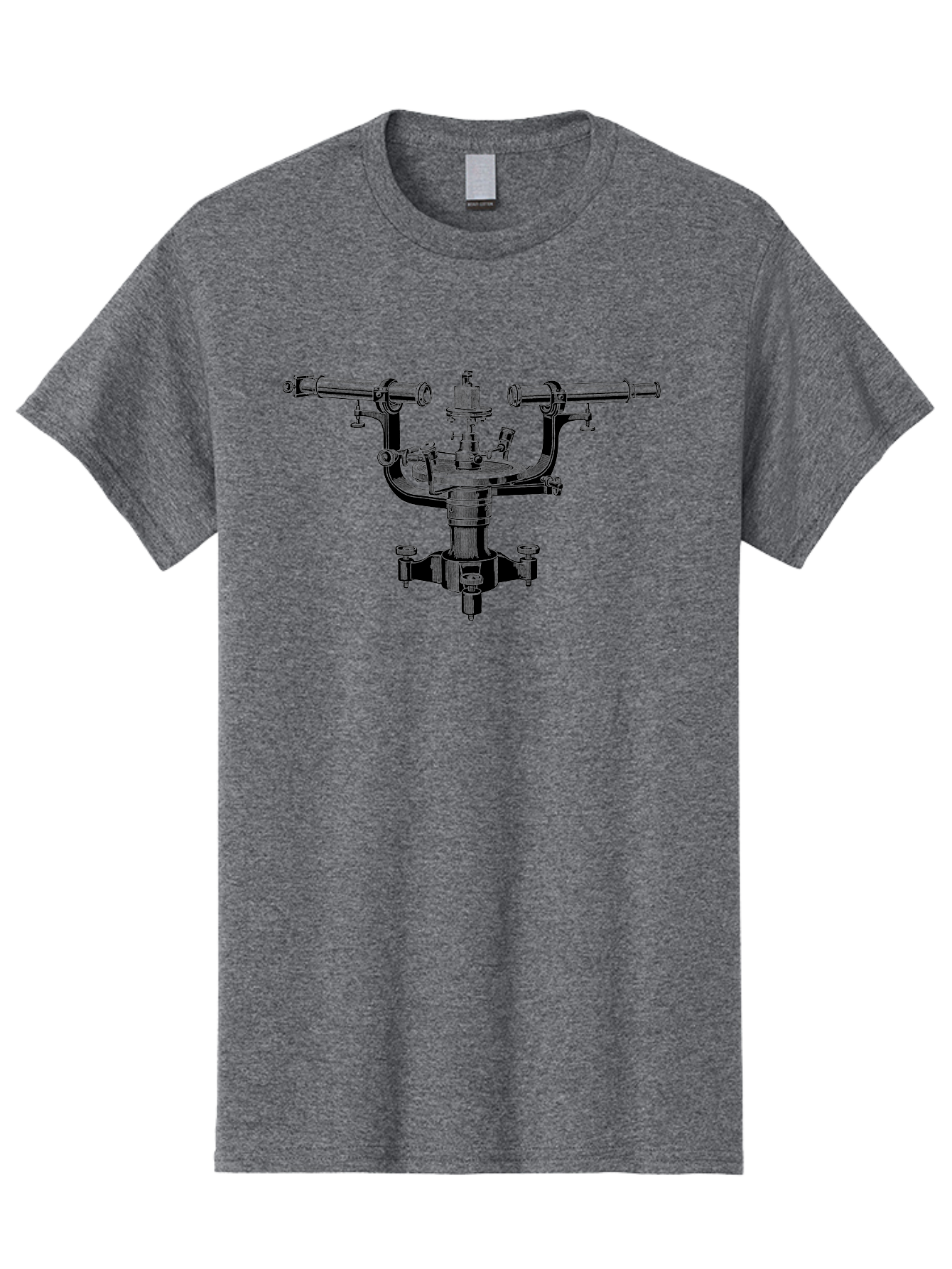 Theodolite Men'S Graphic Tee, 100% Cotton, Comfortable Casual Summer Wear, Machine Washable, Vintage Theodolite, Surveying Equipment, Measuring Angles, Navigation Tool, Land Surveying, Historical Instrument, Precise Measurements, Aad655 17