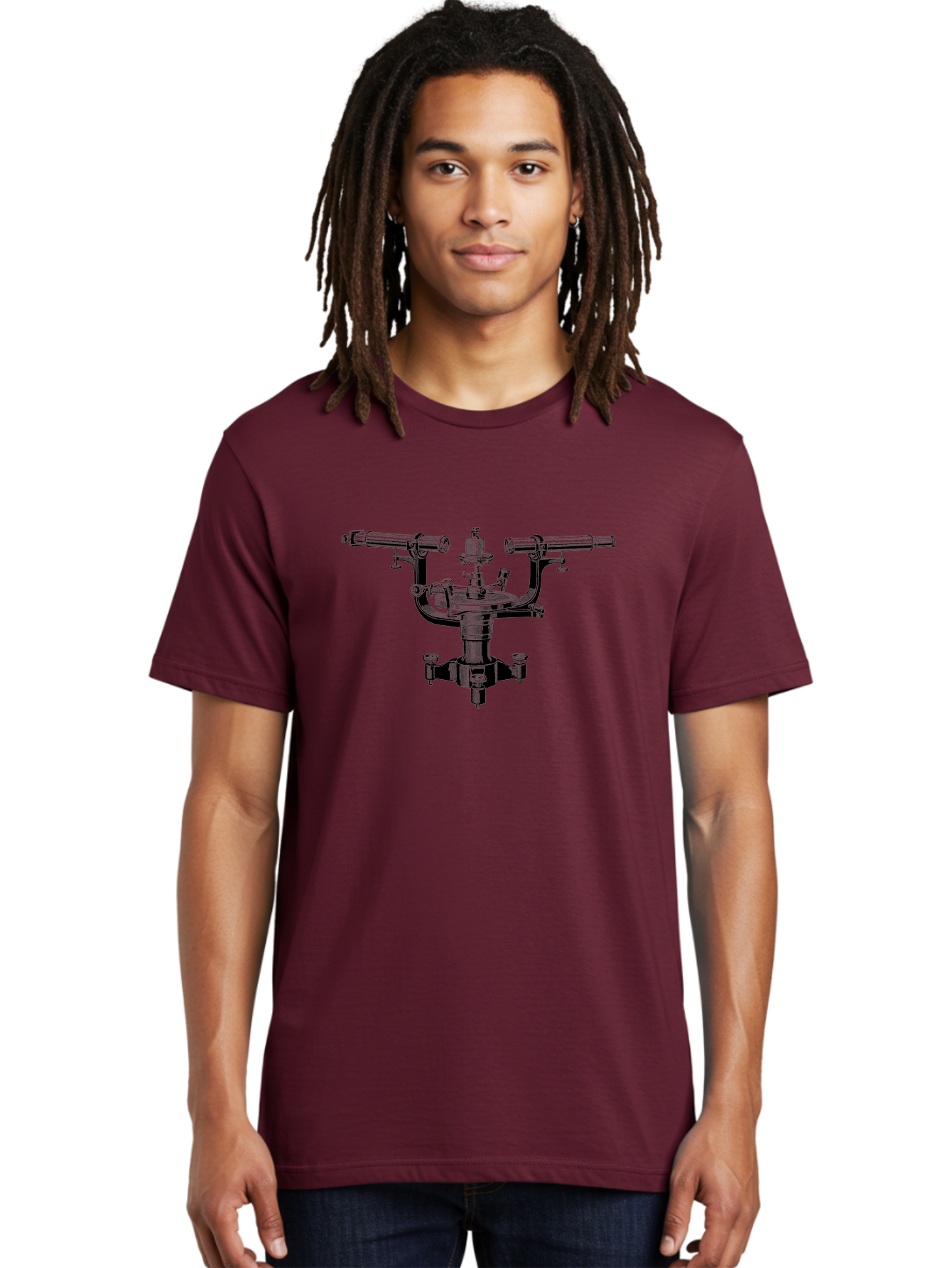 Theodolite Men'S Graphic Tee, 100% Cotton, Comfortable Casual Summer Wear, Machine Washable, Vintage Theodolite, Surveying Equipment, Measuring Angles, Navigation Tool, Land Surveying, Historical Instrument, Precise Measurements, Aad655 24