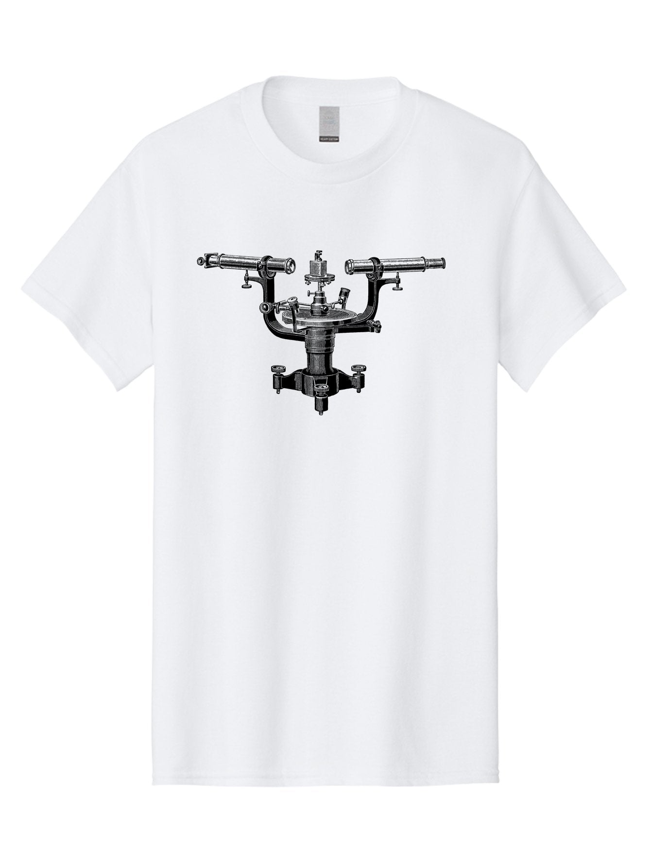Theodolite Men'S Graphic Tee, 100% Cotton, Comfortable Casual Summer Wear, Machine Washable, Vintage Theodolite, Surveying Equipment, Measuring Angles, Navigation Tool, Land Surveying, Historical Instrument, Precise Measurements, Aad655 8