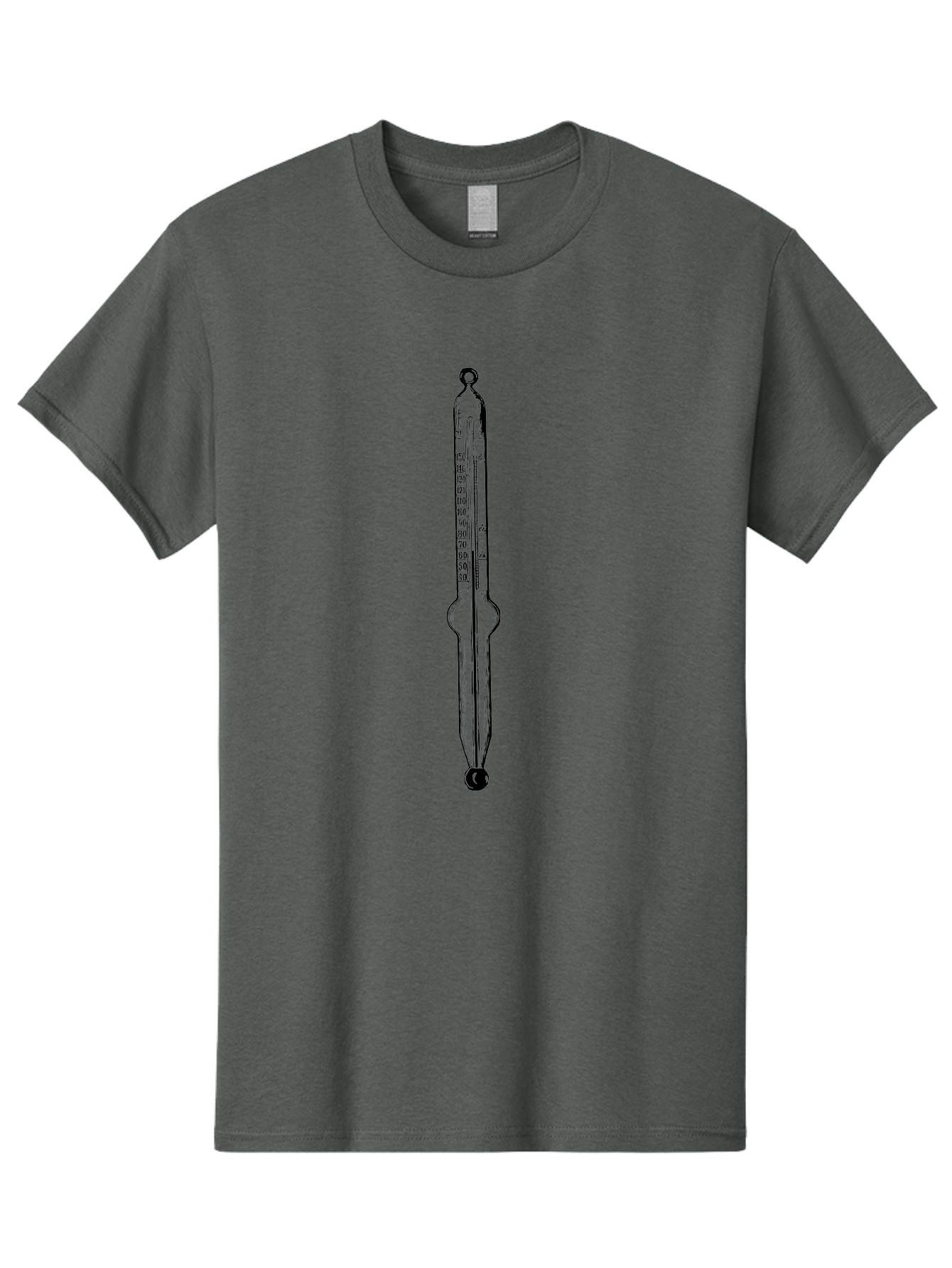 Thermometer-1 Men'S Graphic Tee, 100% Cotton, Comfortable Casual Summer Wear, Machine Washable, Classic Thermometer, Temperature Measurement, Scientific Instrument, Precise Readings, Mercury Thermometer, Fahrenheit Scale, Laboratory Equipment, Aad656