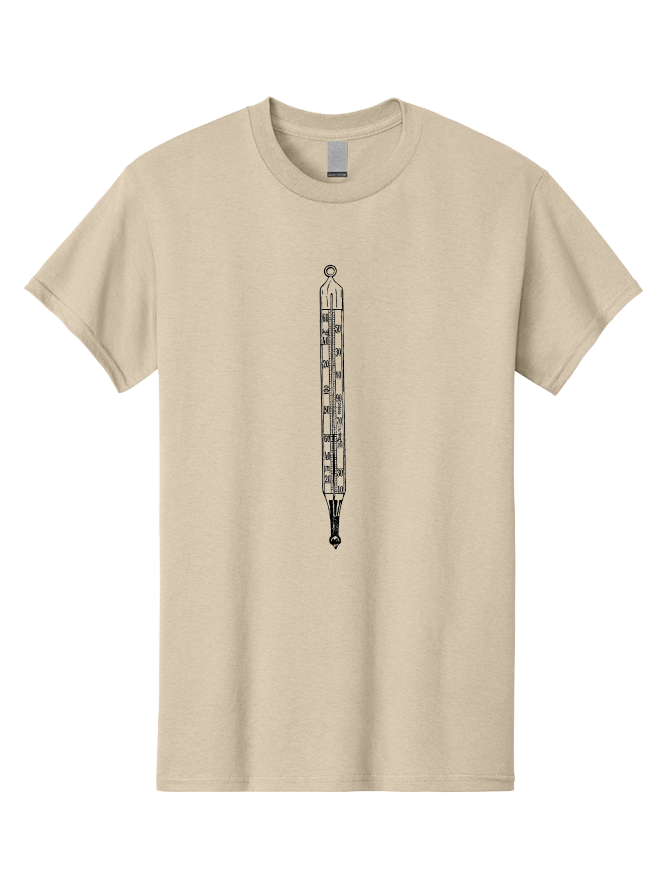 Thermometer Men'S Graphic Tee, 100% Cotton, Comfortable Casual Summer Wear, Machine Washable, Thermometer, Temperature Measurement, Weather Forecasting, Black Outline, Precision Instrument, Scientific Tool, Weather Monitoring Aad657 11