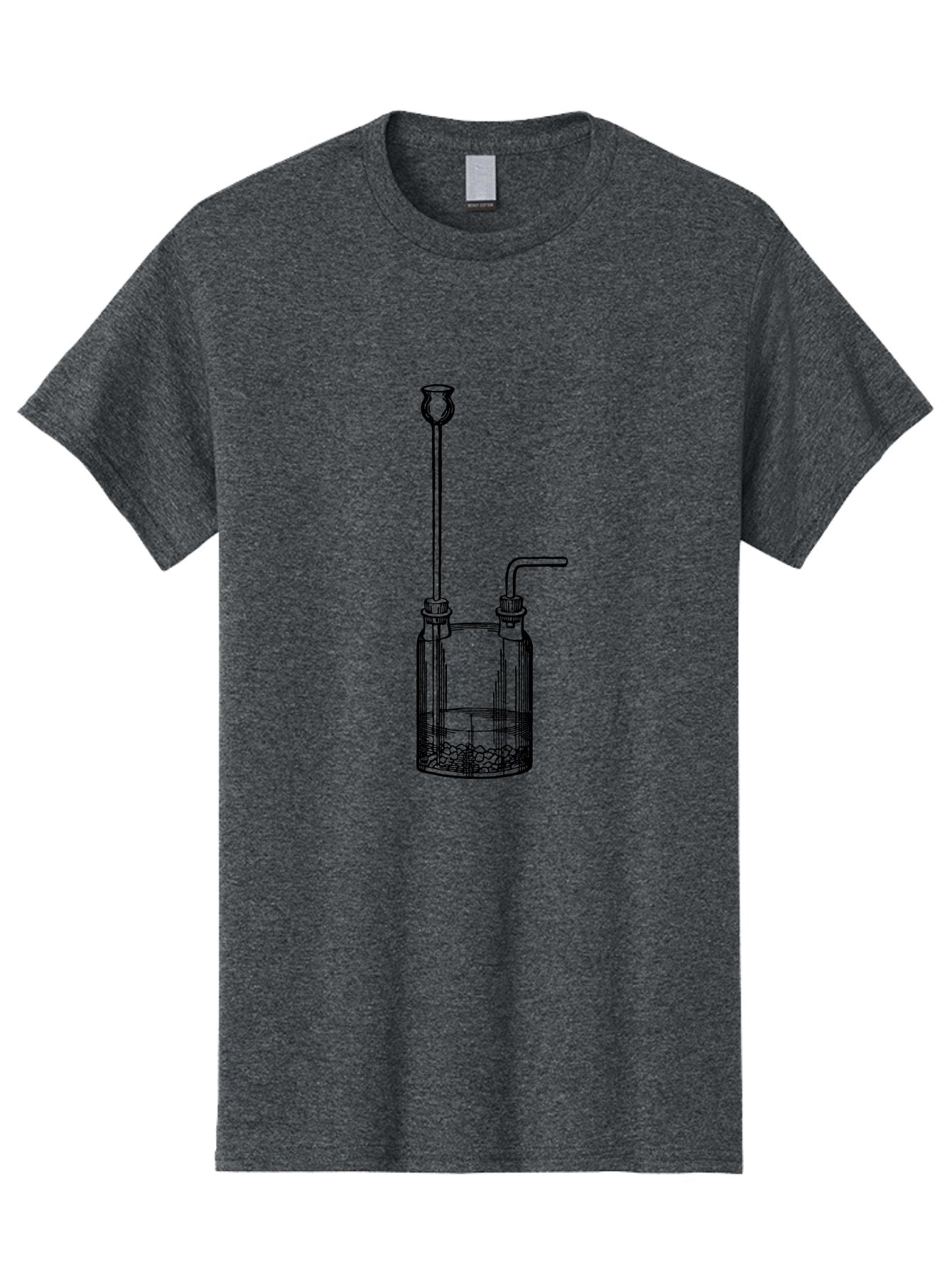 Wash-Bottle Men'S Graphic Tee, 100% Cotton, Comfortable Casual Summer Wear, Machine Washable, Laboratory Equipment, Glassware, Scientific Apparatus, Chemical Container, Woulfe Bottle, Laboratory Setup Aad661 12