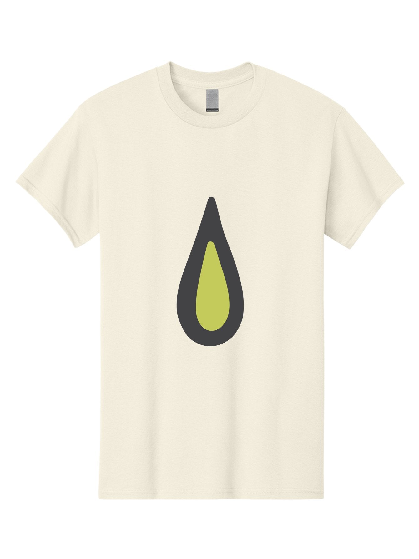 Avocado-2 Men'S Graphic Tee, 100% Cotton, Comfortable Casual Summer Wear, Machine Washable, Avocado Illustration, Simple Design, Minimalist Art, Yellow And Black Colors, Fruit Icon, Healthy Food Symbol, Green Background Ignored, Aad669 11