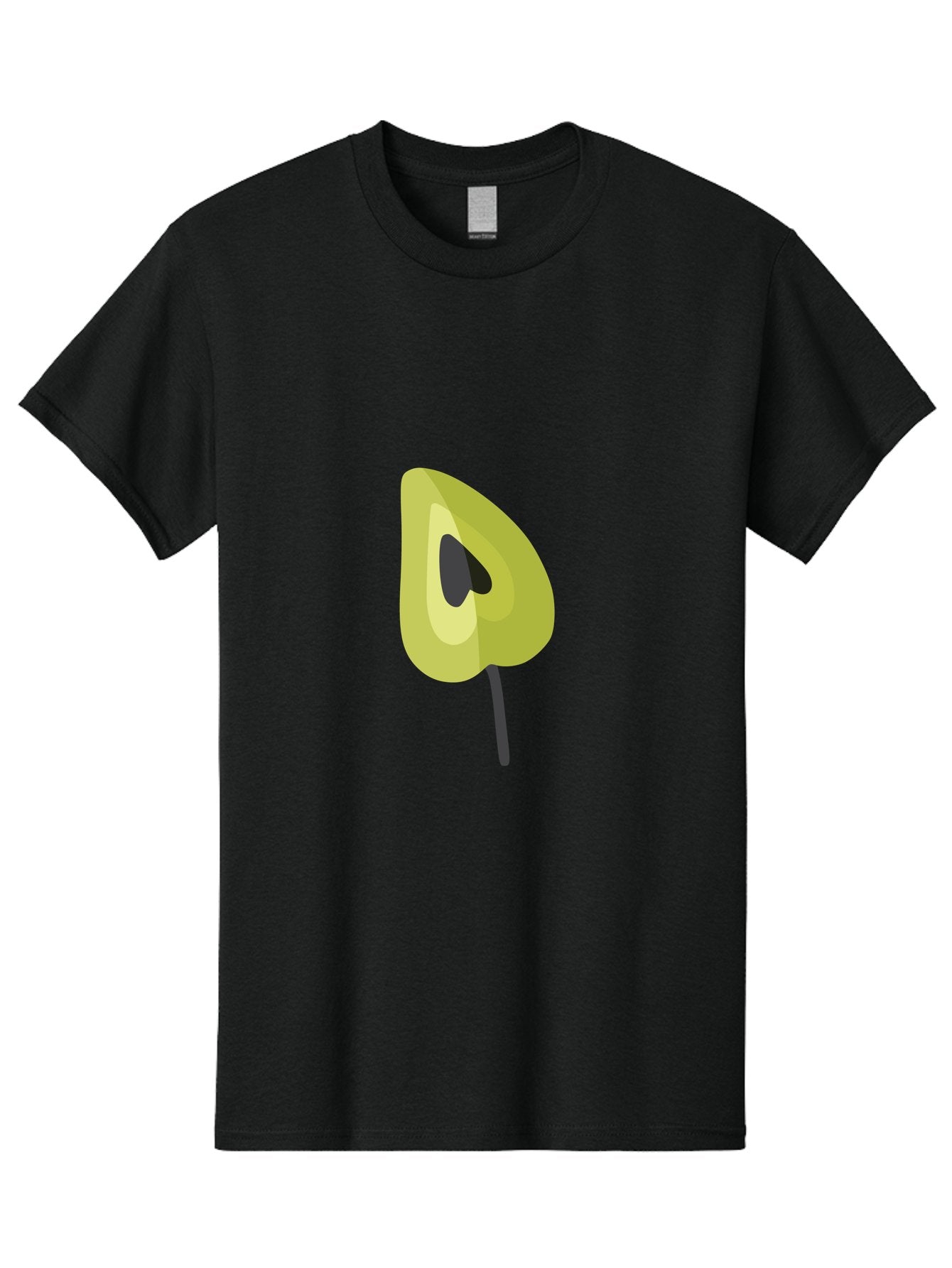 Avocado-Half Men'S Graphic Tee, 100% Cotton, Comfortable Casual Summer Wear, Machine Washable, Avocado Illustration, Halved Avocado, Heart Shape Pit, Simple Design, Minimalist Art, Food Graphic, Healthy Eating, Nutrition Symbol Aad670 11