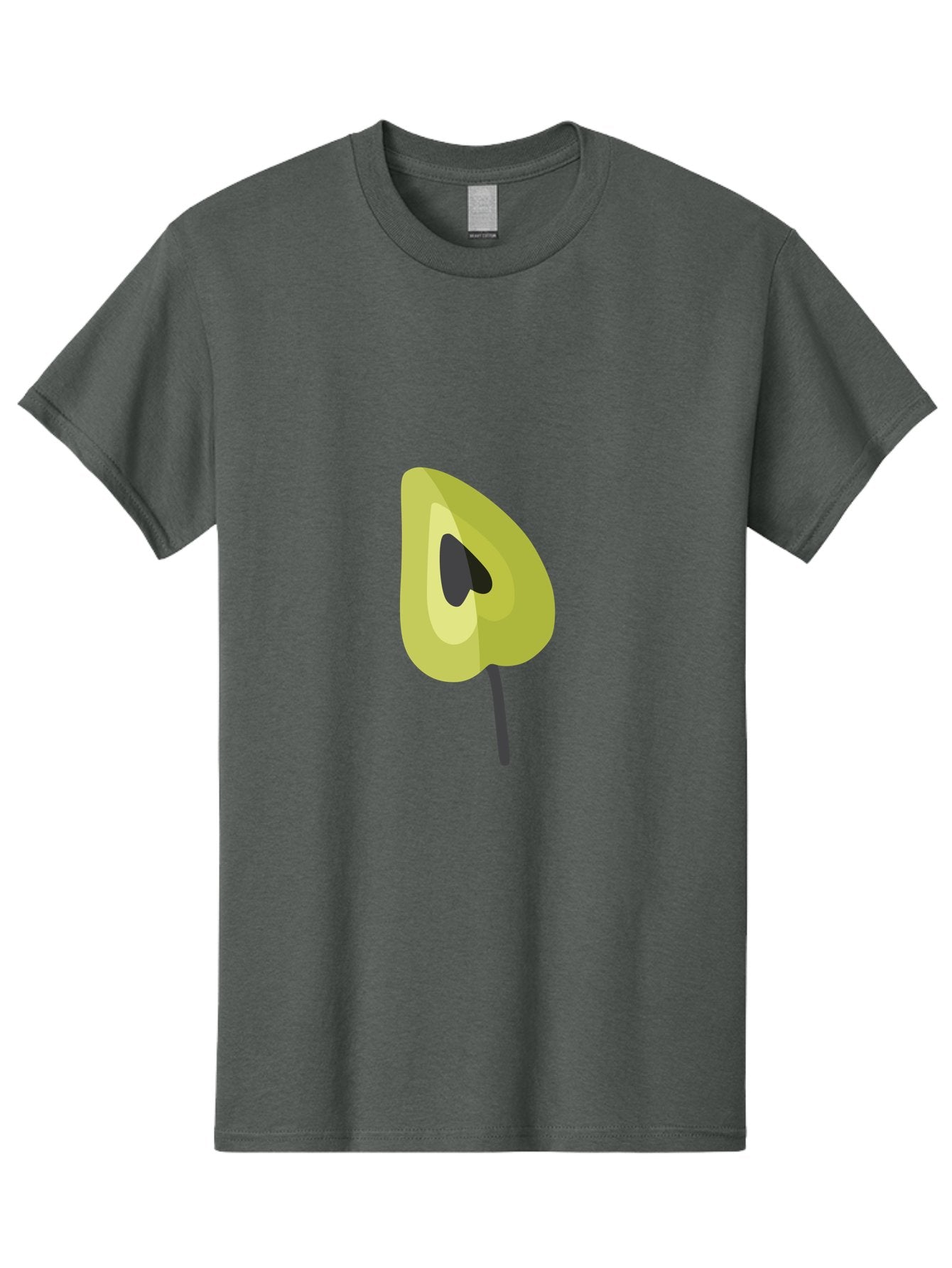 Avocado-Half Men'S Graphic Tee, 100% Cotton, Comfortable Casual Summer Wear, Machine Washable, Avocado Illustration, Halved Avocado, Heart Shape Pit, Simple Design, Minimalist Art, Food Graphic, Healthy Eating, Nutrition Symbol Aad670 6
