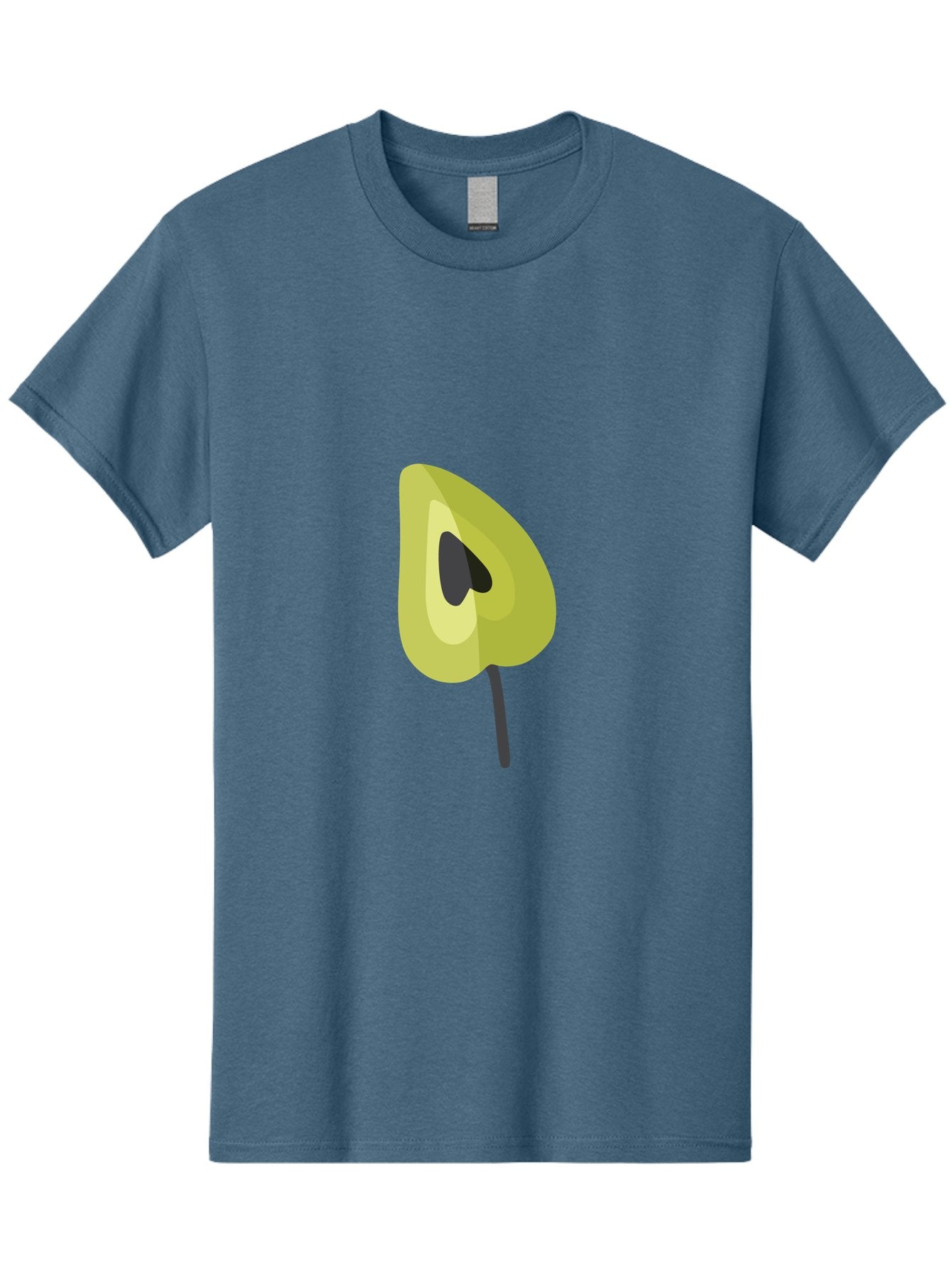 Avocado-Half Men'S Graphic Tee, 100% Cotton, Comfortable Casual Summer Wear, Machine Washable, Avocado Illustration, Halved Avocado, Heart Shape Pit, Simple Design, Minimalist Art, Food Graphic, Healthy Eating, Nutrition Symbol Aad670 8
