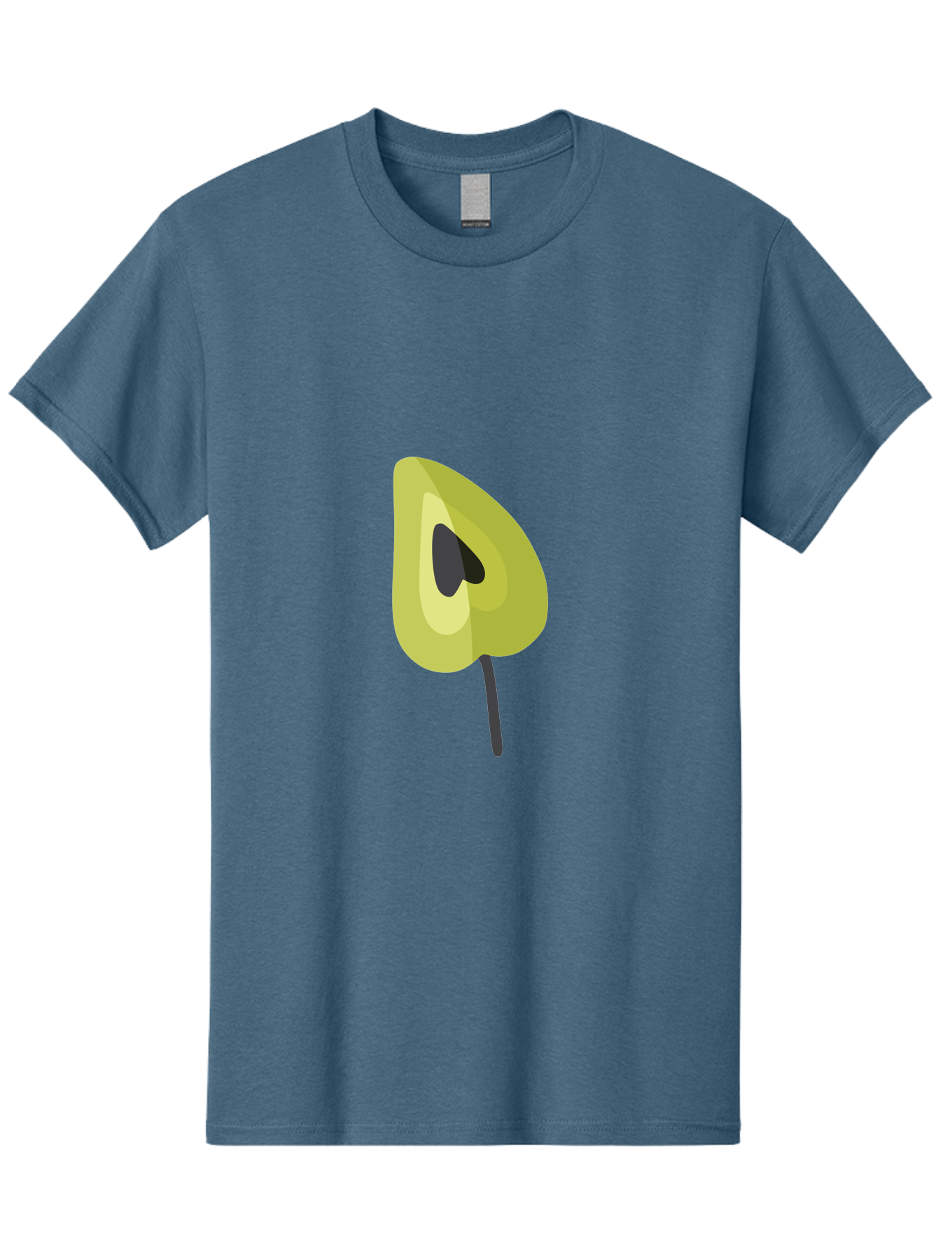 Avocado-Half Men'S Graphic Tee, 100% Cotton, Comfortable Casual Summer Wear, Machine Washable, Avocado Illustration, Halved Avocado, Heart Shape Pit, Simple Design, Minimalist Art, Food Graphic, Healthy Eating, Nutrition Symbol Aad670 11